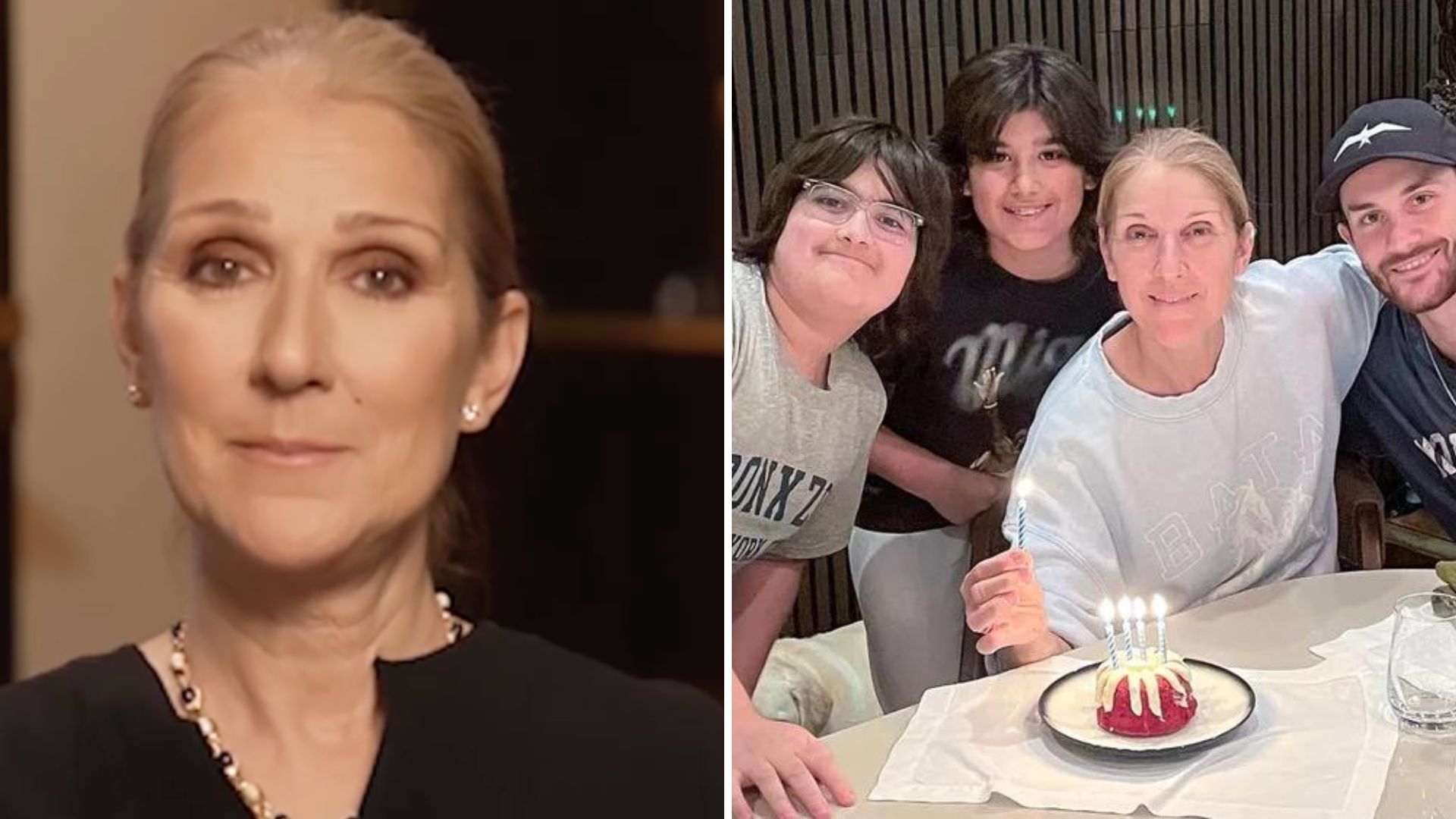Céline Dion se apega aos filhos na luta contra doença rara: “Fazendo tudo o que pode”