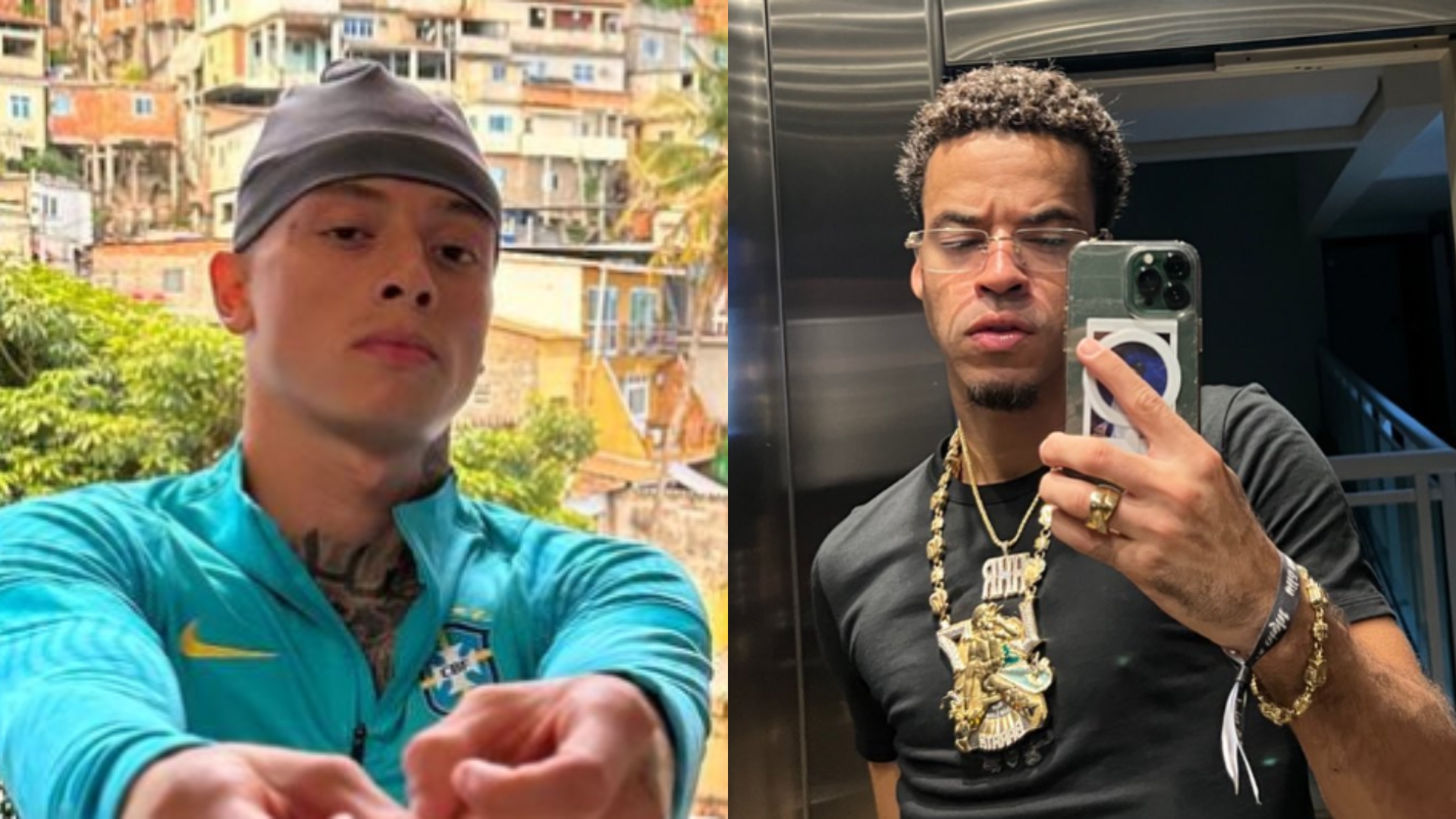L7nonn grava com rapper britânico, Central Cee, no Rio de Janeiro