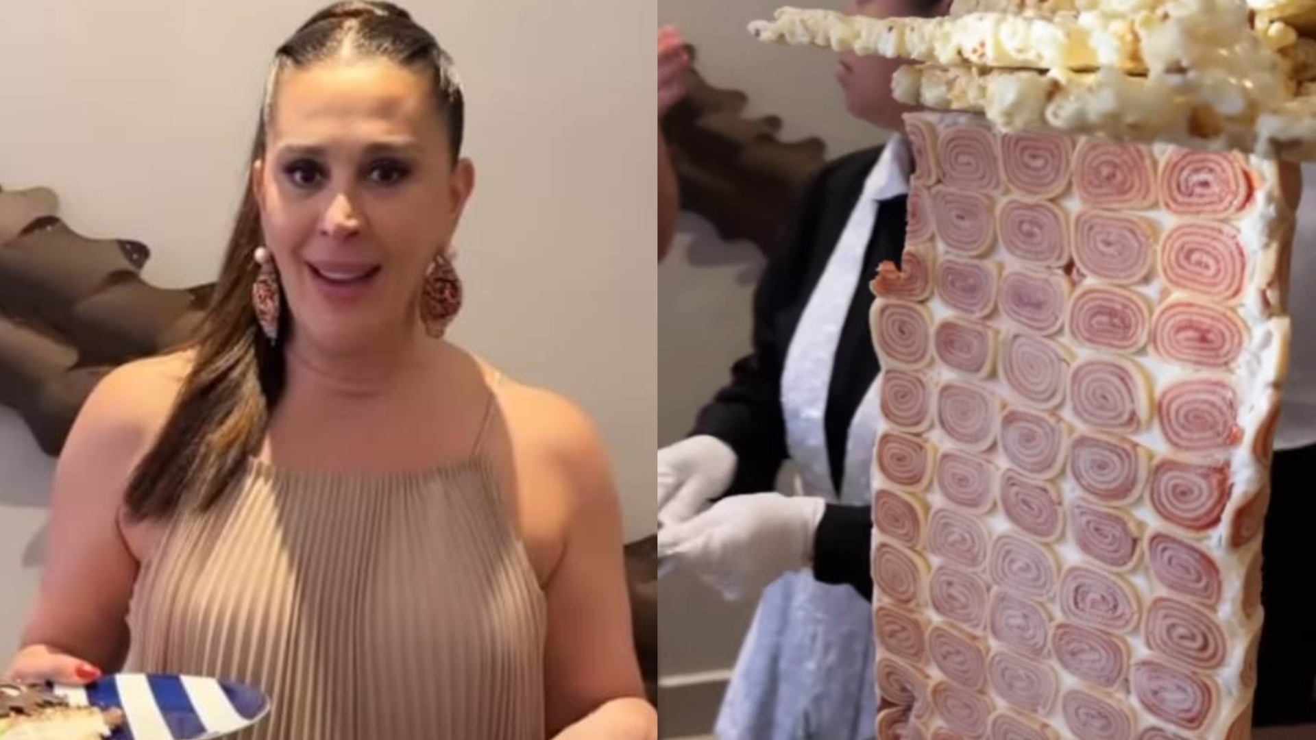 Batizado do filho de Claudia Raia tem banquete luxuoso e conceitual: ”Torre de bolo”