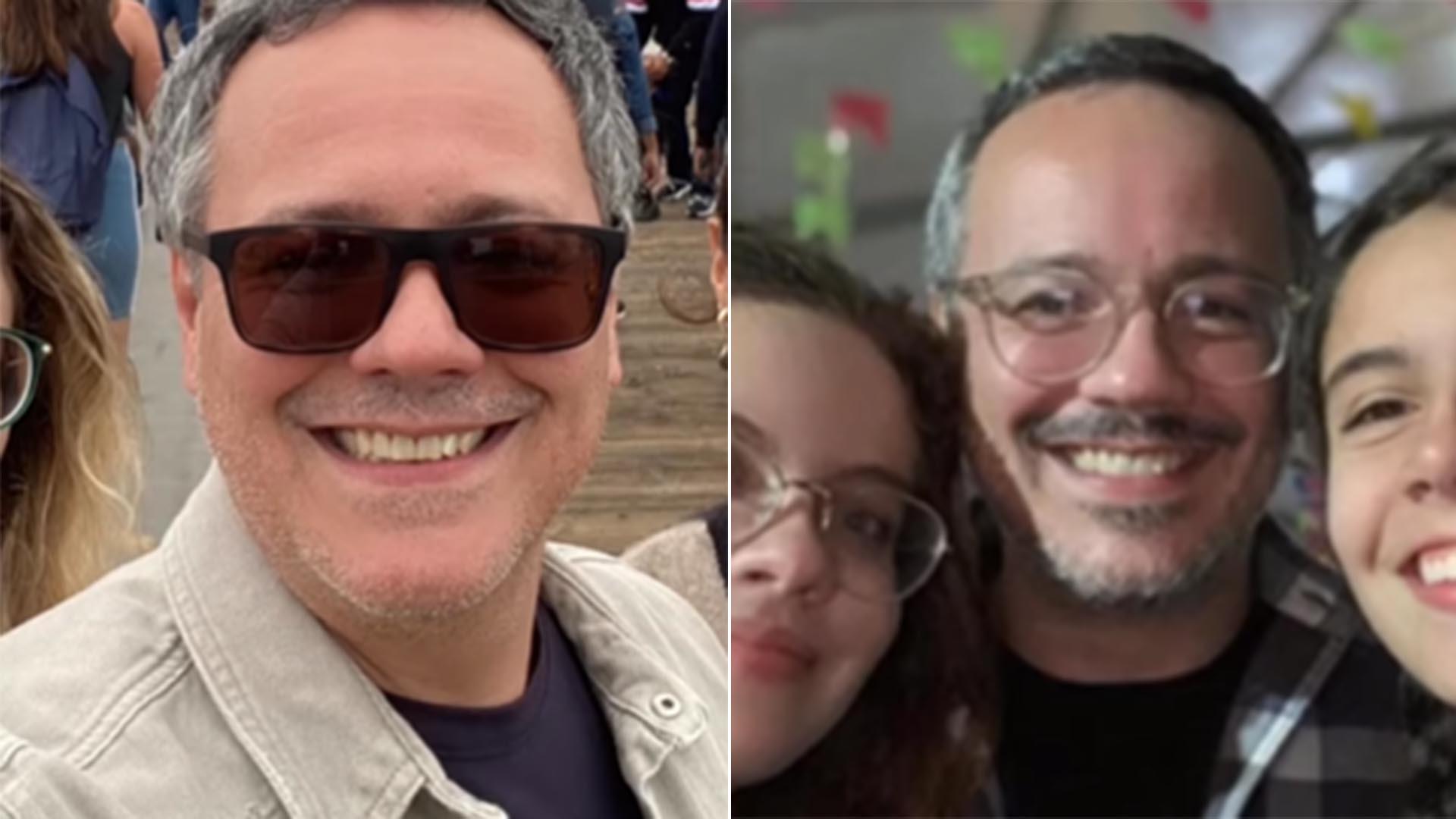 Danton Mello exibe fotos inéditas com as duas filhas em homenagem tocante