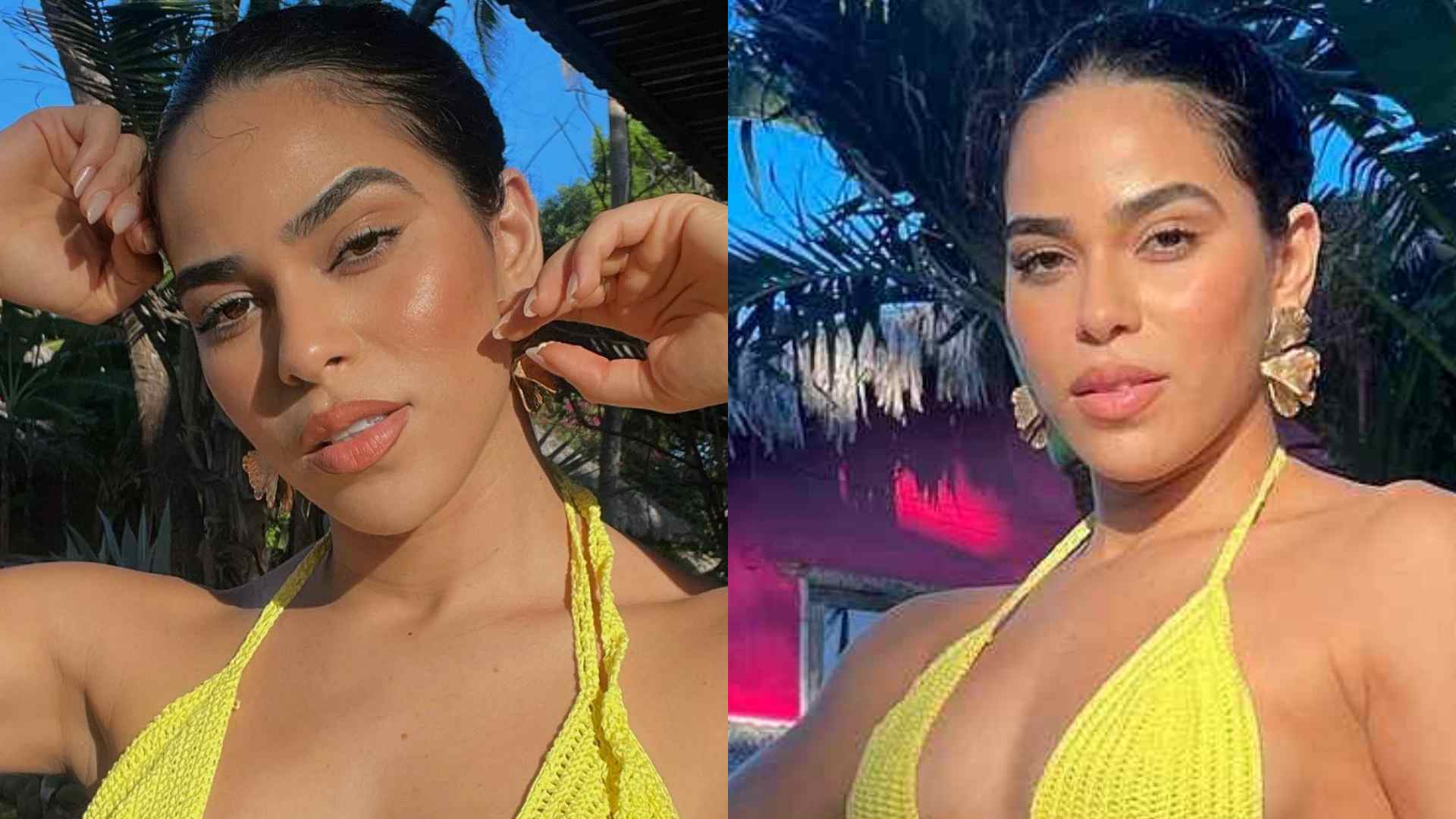 Ex-BBB Elana Valenária ostenta corpo definido em cliques de biquíni: “Deusa”