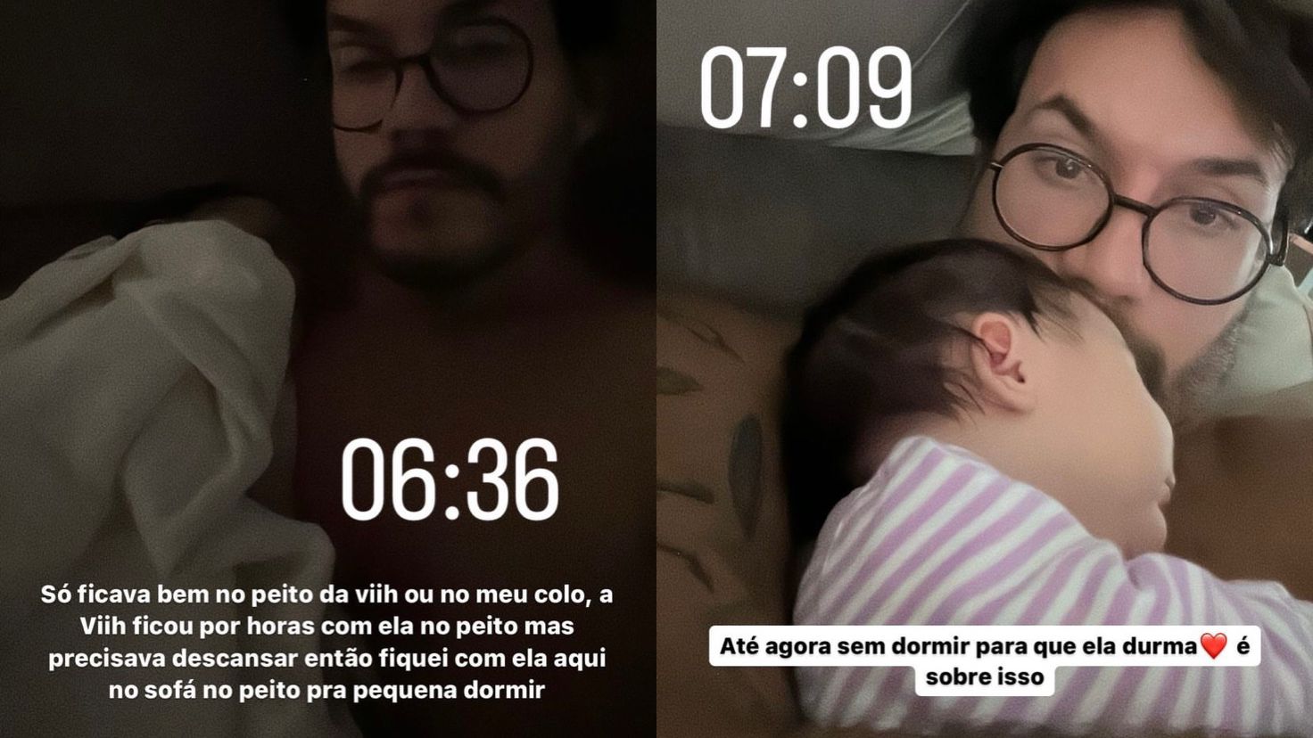 Eliezer conta dificuldade da filha: “Sem dormir”