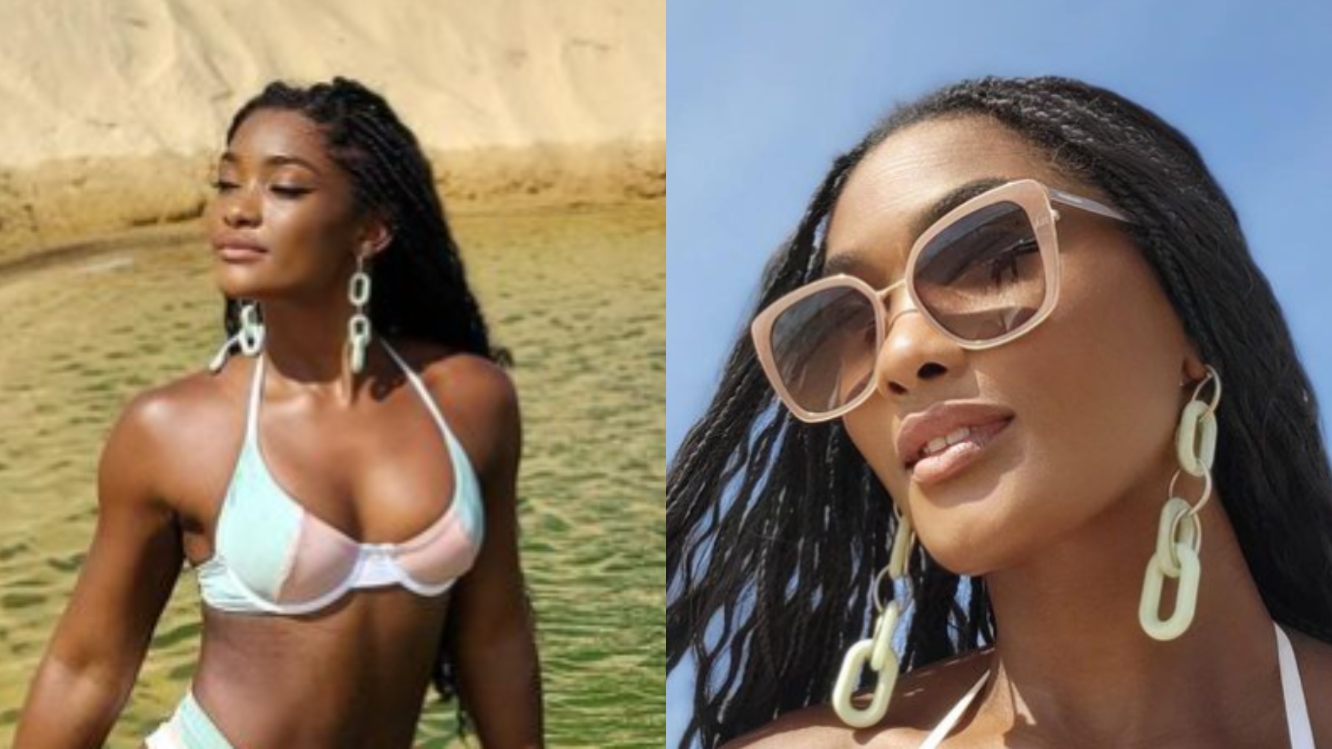 De biquíni, Erika Januza deixa seguidores babando e faz reflexão sobre autocuidado