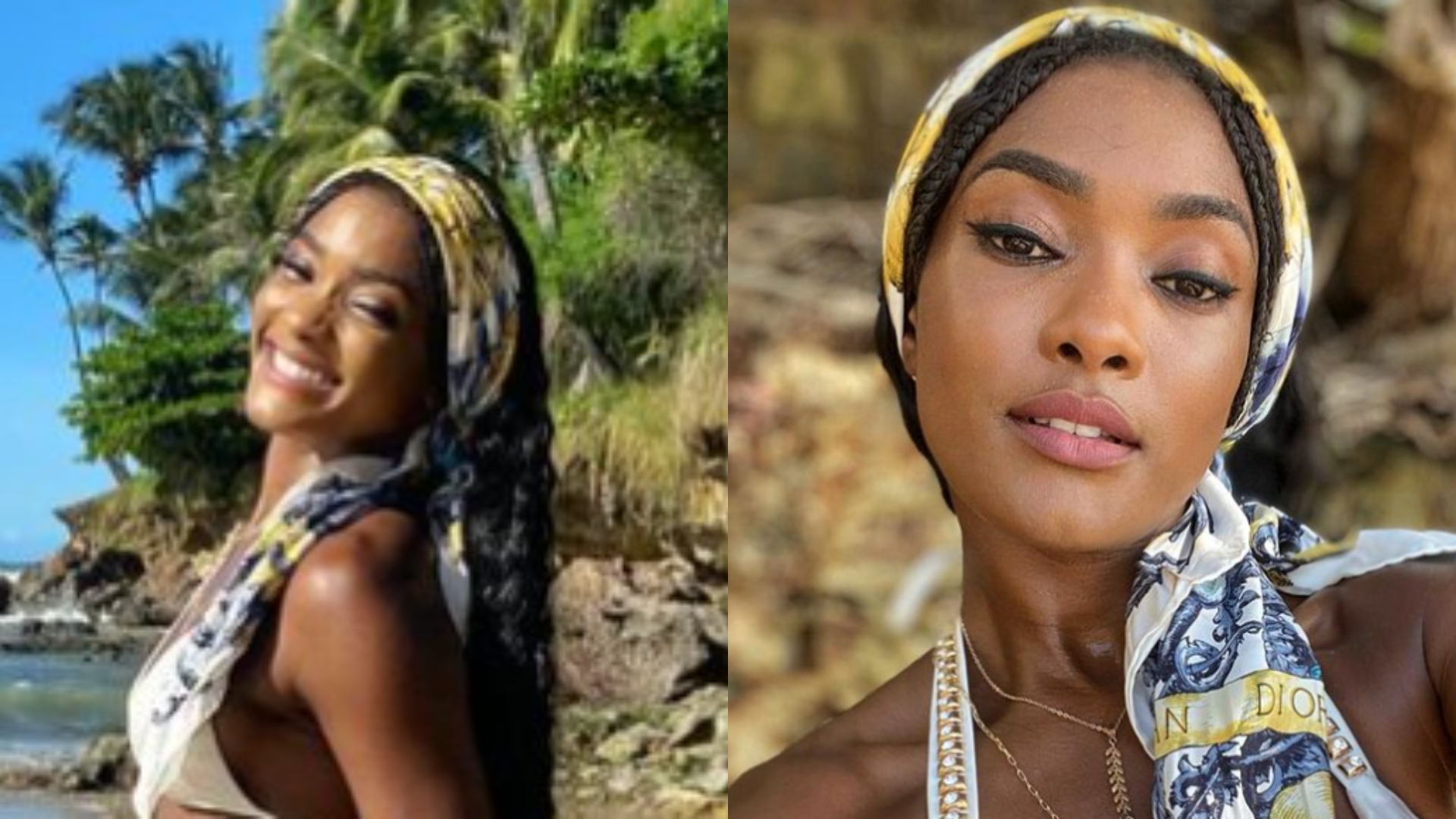 De biquíni, Erika Januza compartilha momentos de viagem pelo Ceará e faz reflexão: ‘Nunca duvide’
