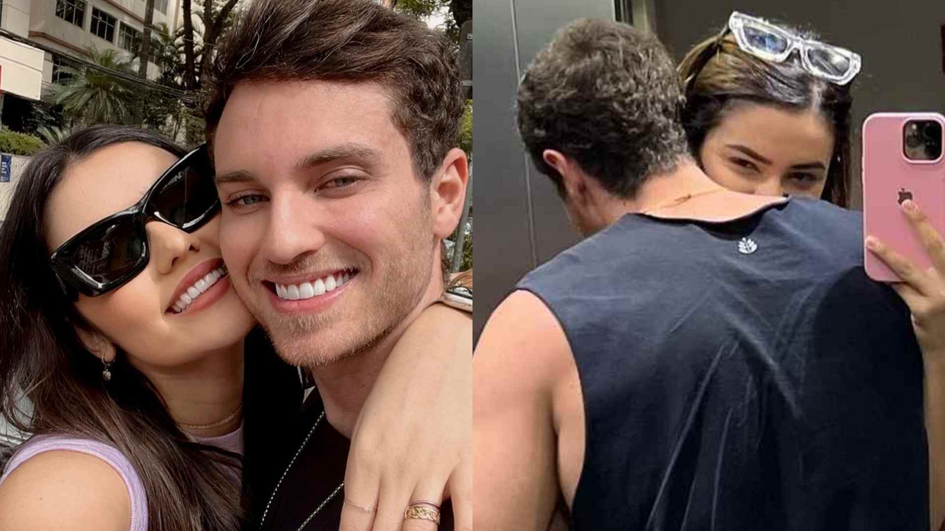 Com cliques românticos, Eslovênia Marques se declara no aniversário de Lucas Bissoli: “Te admiro”