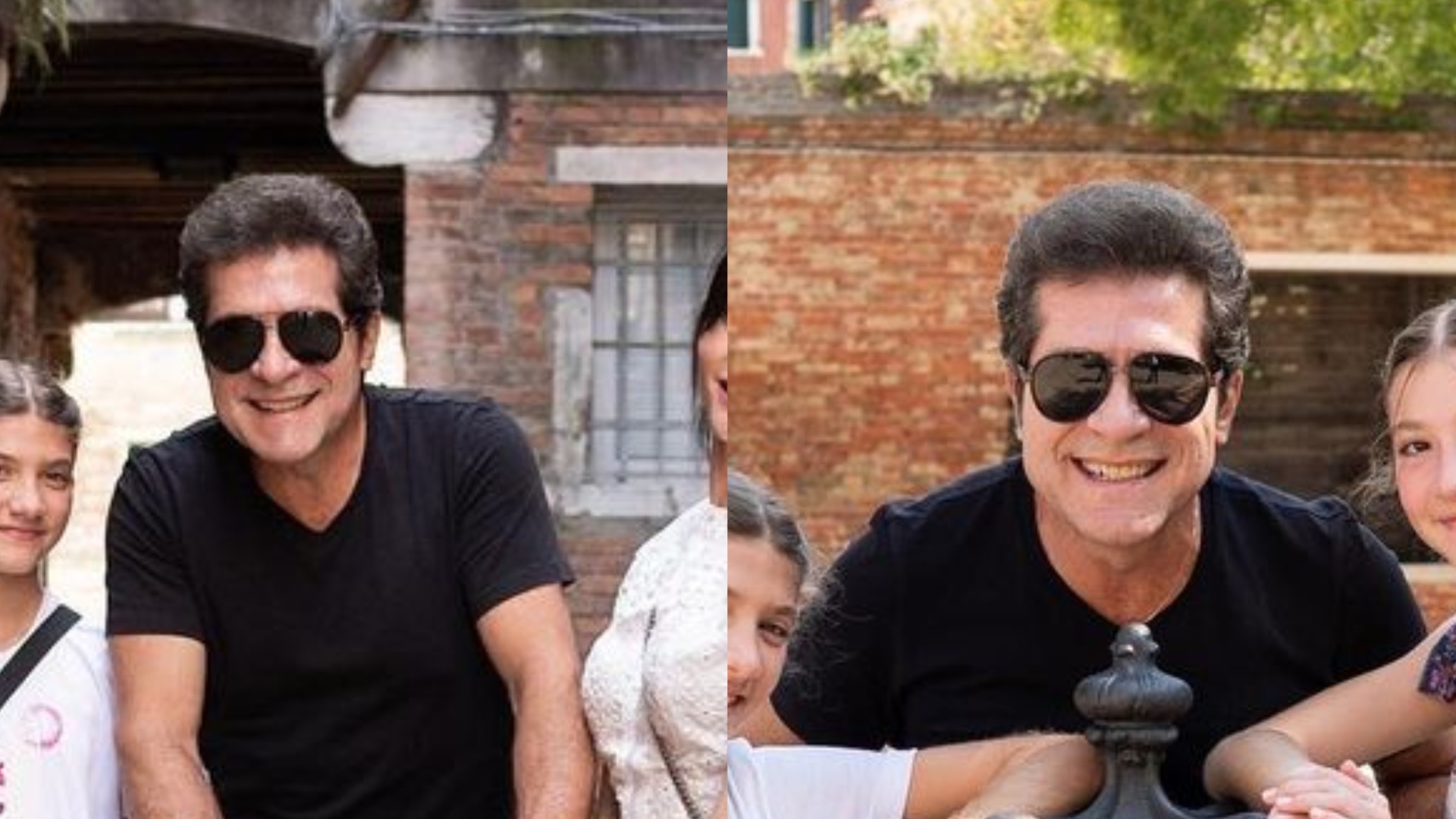 Na Itália, filhas e esposa do cantor Daniel dão show de beleza: ‘Linda’