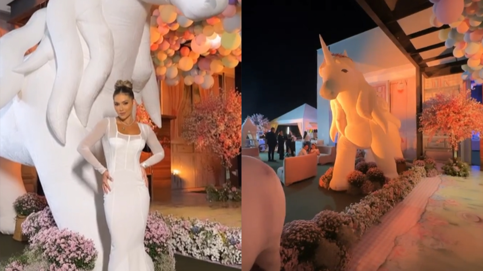 Virginia Fonseca e Zé Felipe fazem festa luxuosa para a filha mais velha, Maria Alice