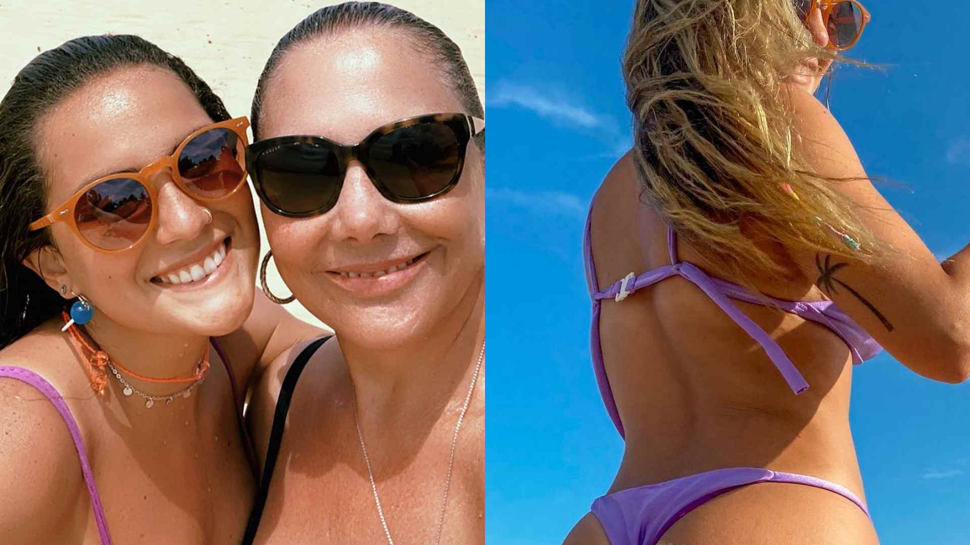 Filha de Heloisa Périssé chama atenção ao exibir bumbum perfeito em clique de biquíni fio-dental