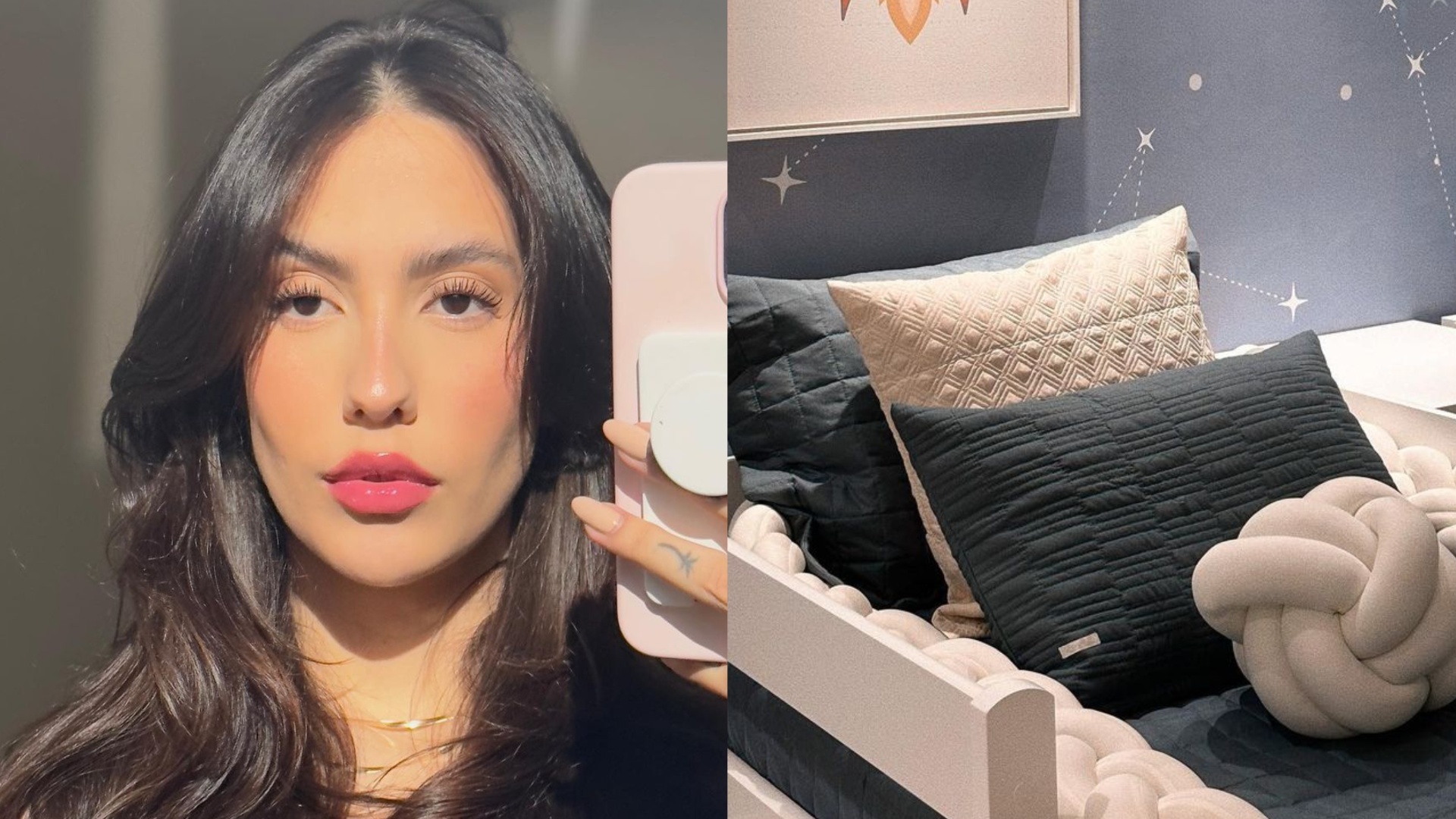 Prestes a dar à luz, Gabi Brandt mostra novo quarto dos filhos