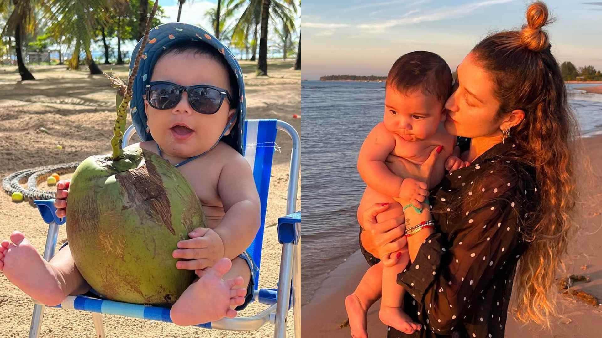 Gabriela Pugliesi explode o fofurômetro ao mostrar o filho curtindo o dia na praia: “Ele é perfeito”