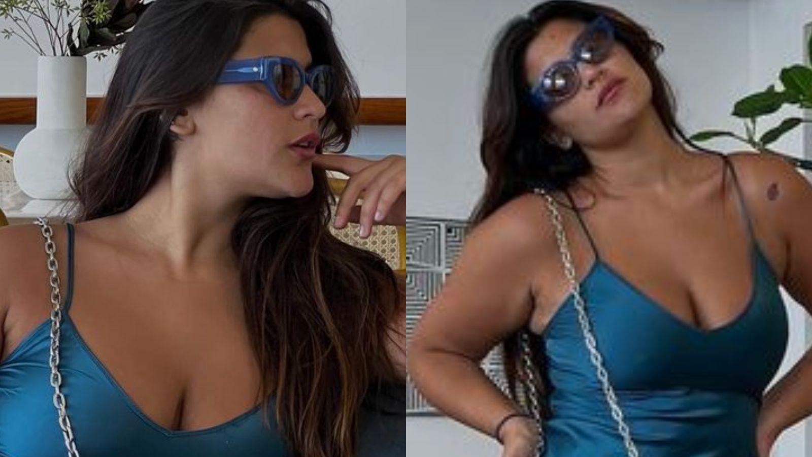 Giulia Costa deixa corpão marcado com vestido embalado à vácuo: “Deusa”