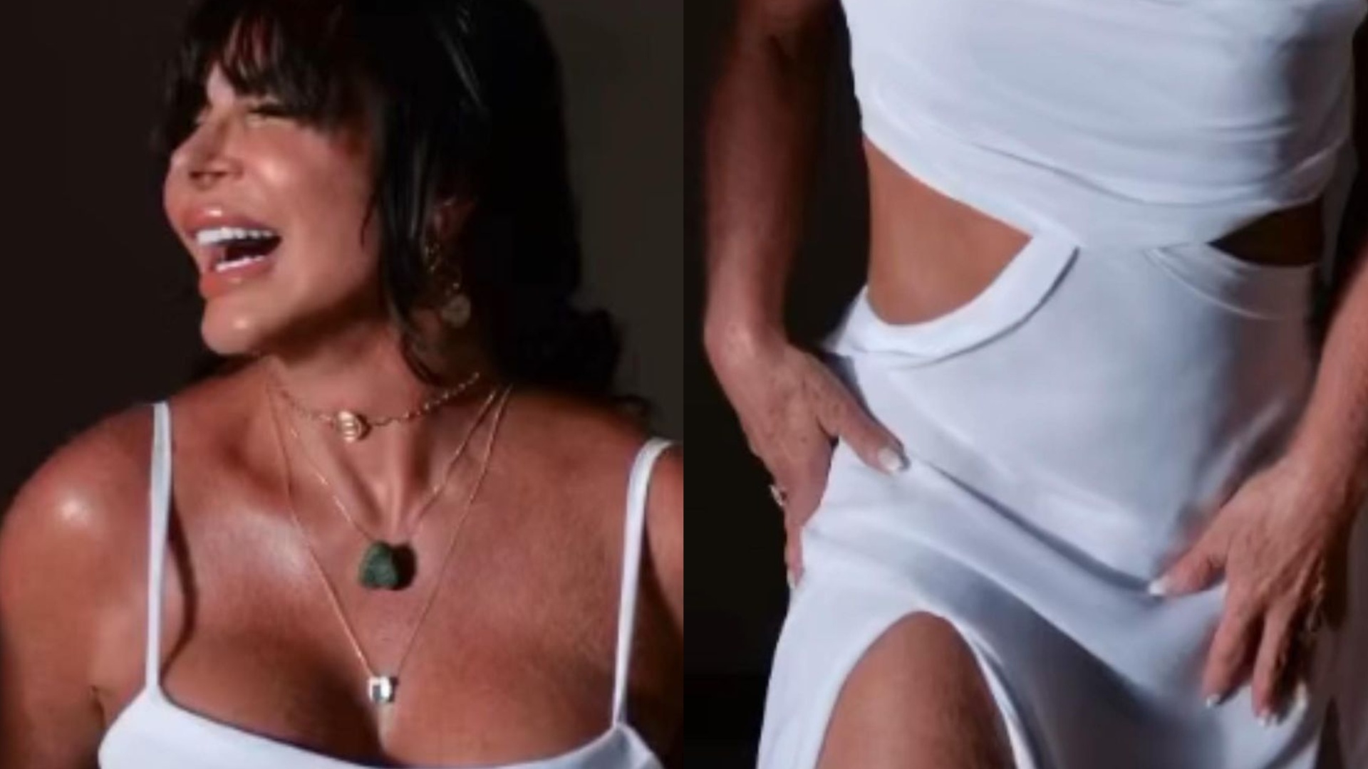 Aos 63 anos, Gretchen exibe corpaço durinho em look recortado: ‘Perfeita’