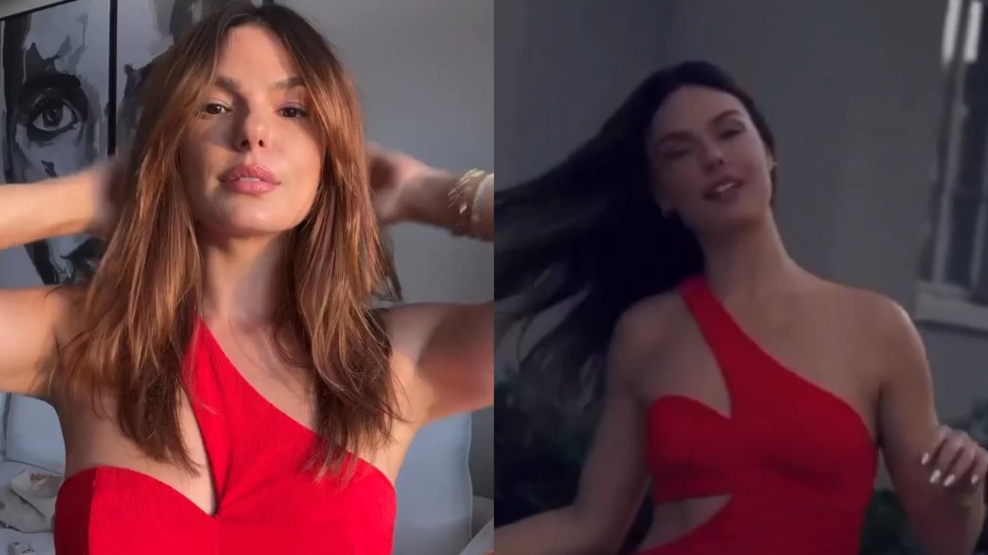 Isis Valverde dispensa sutiã ao eleger vestido com recorte inverso: ”Lindíssima!”