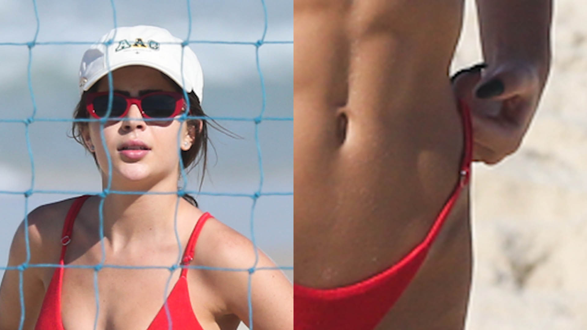 De férias da TV, Jade Picon exibe a barriga trincada na praia
