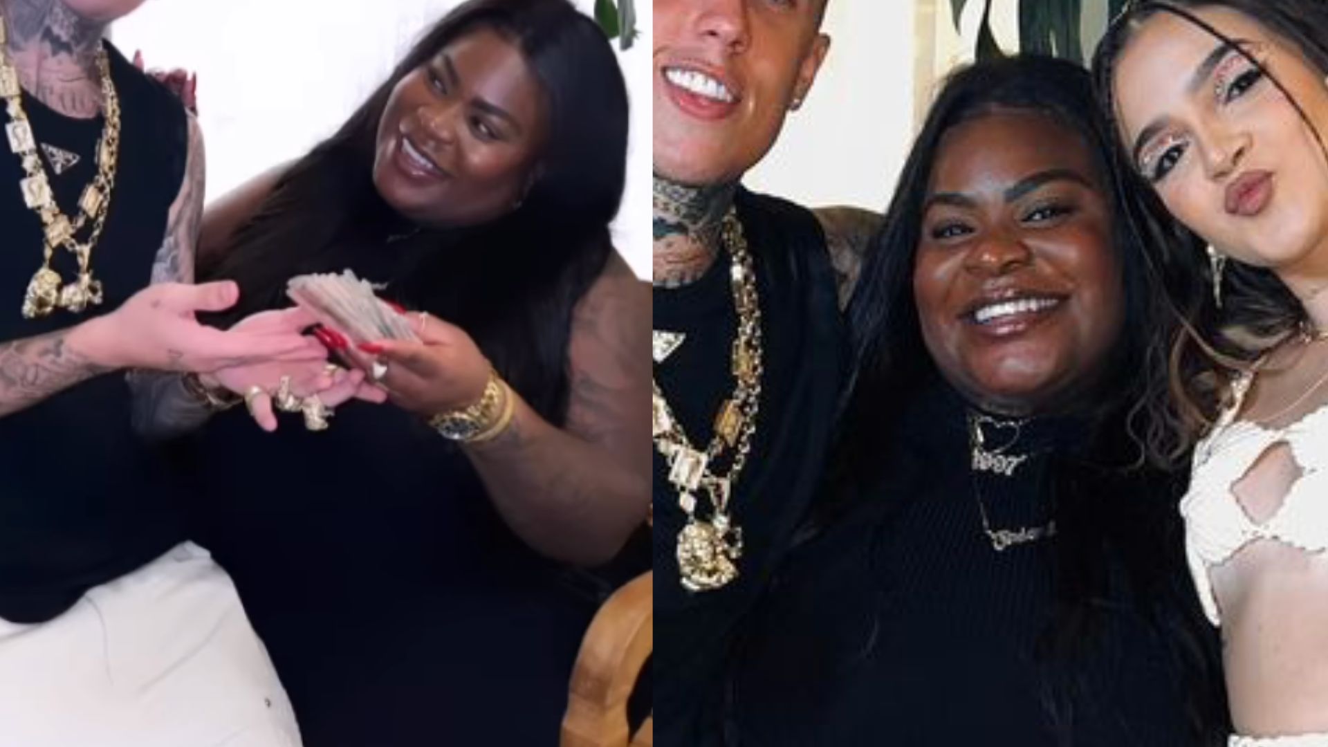 Jojo Todynho rouba a cena ao posar com MC Daniel e Mel Maia em seu colo: “Mami poderosa”