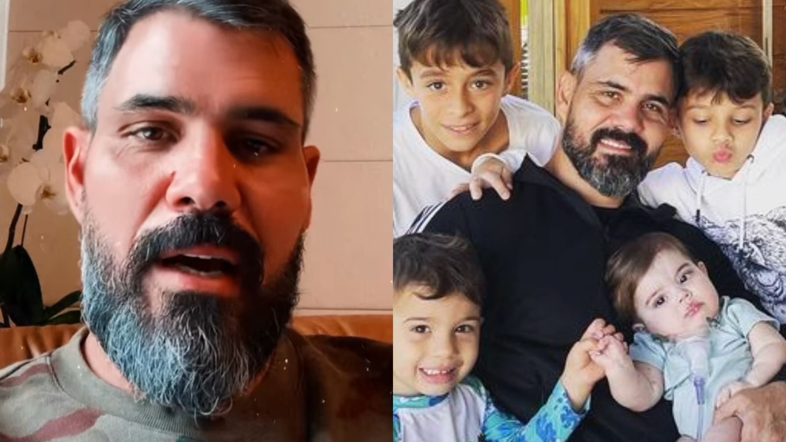 Juliano Cazarré comove ao falar sobre esperança de ver a filha curada