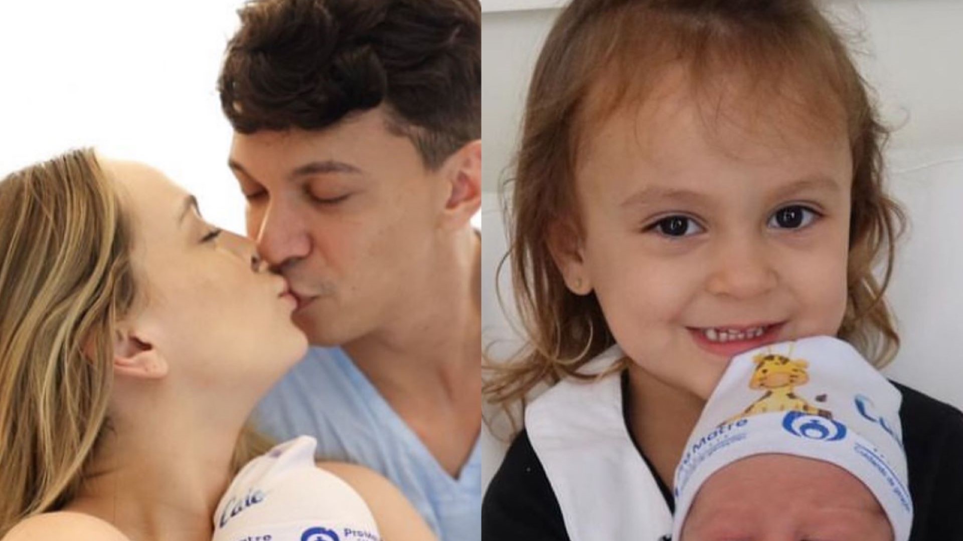 Tata Estanieck apaixona web ao publicar foto de Bia com o irmãozinho Caio