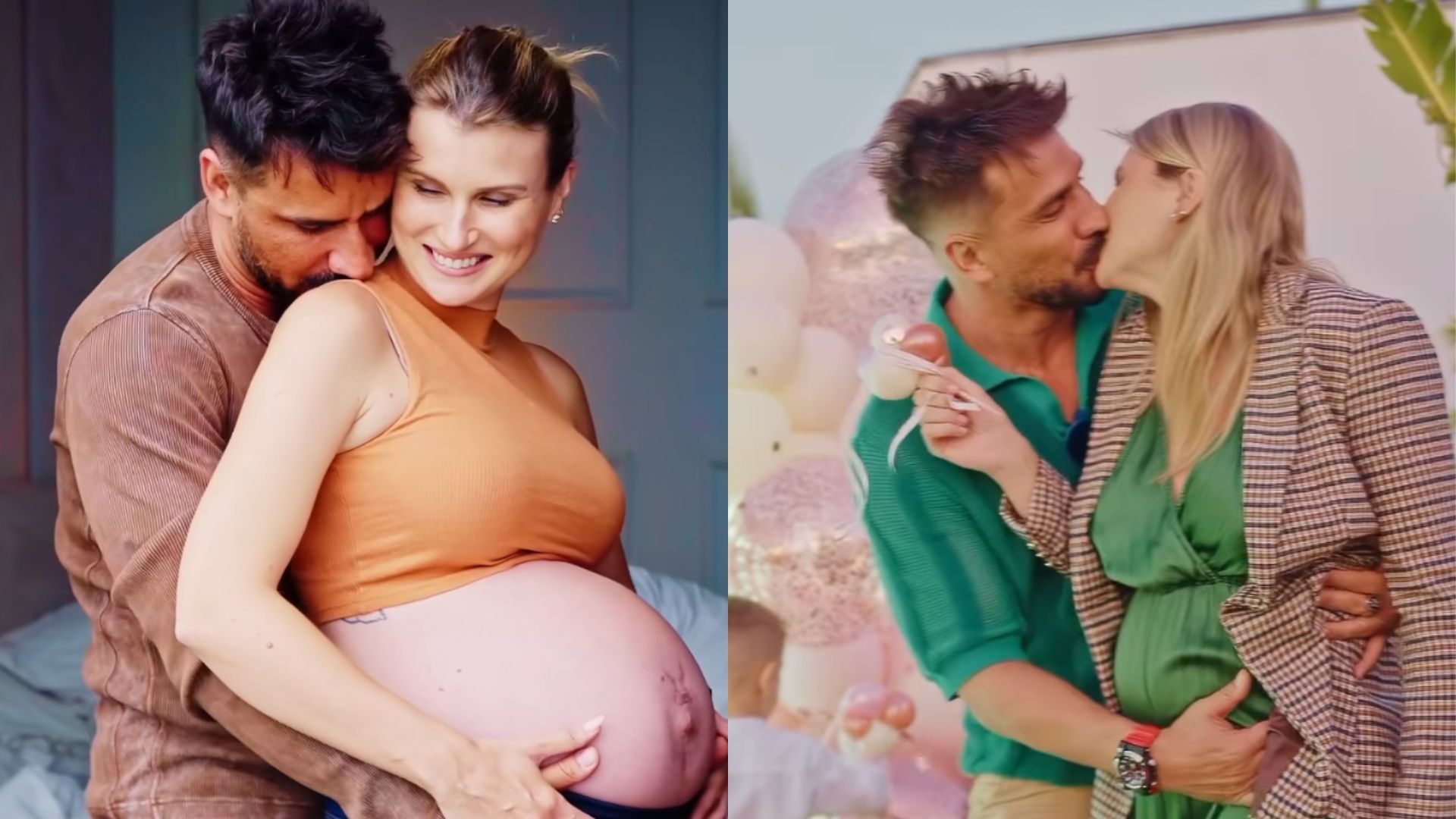 Julio Rocha e Karoline Kleine fazem chá nome para mudar nome da filha recém-nascida