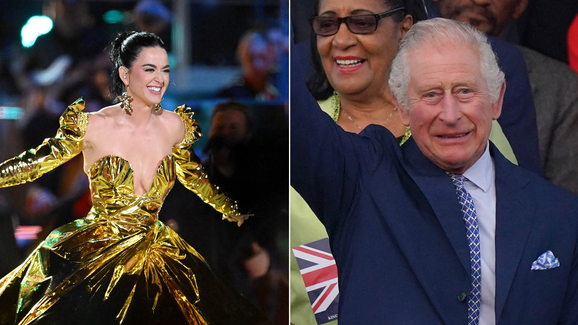 Katy Perry agita uma multidão em show para celebrar a coroação do Rei Charles III
