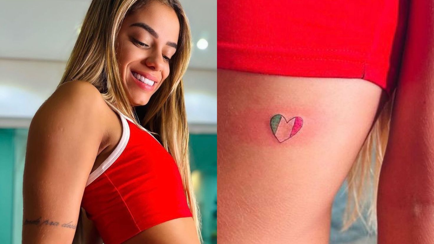 Key Alves faz tatuagem em homenagem ao México e internautas reprovam: ‘Isso é a bandeira da Itália’