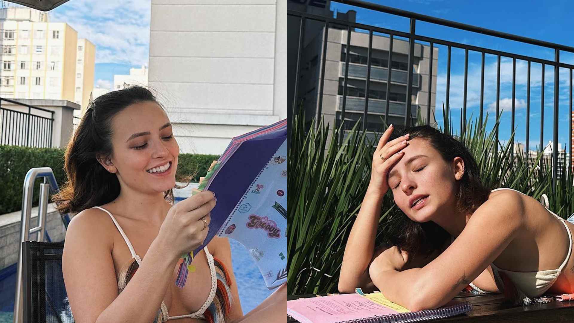 De biquíni e shorts, Larissa Manoela ostenta cintura fininha ao curtir dia de sol: “Linda”