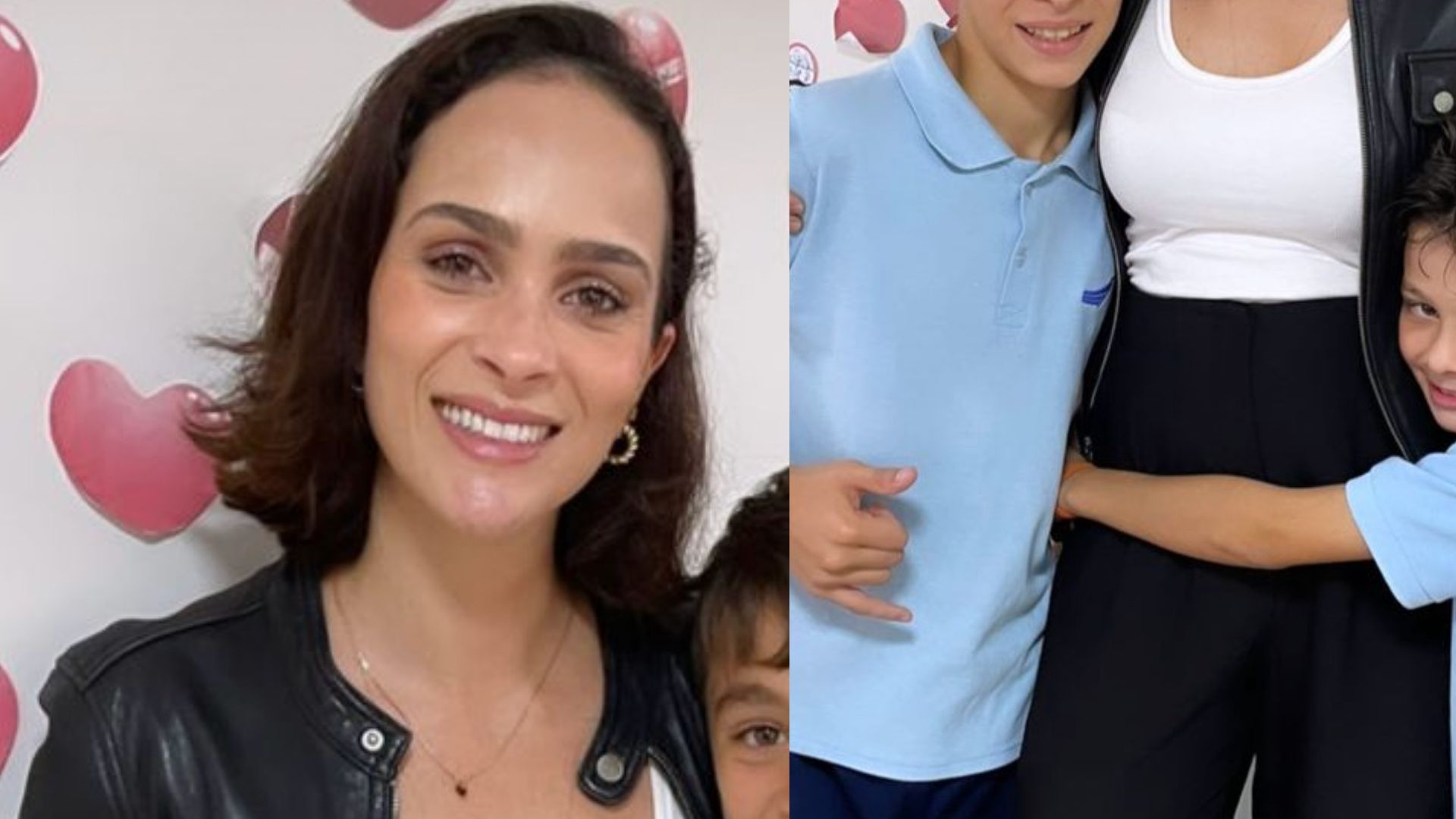 Leticia Cazarré se emociona ao prestigiar apresentação especial na escola dos filhos