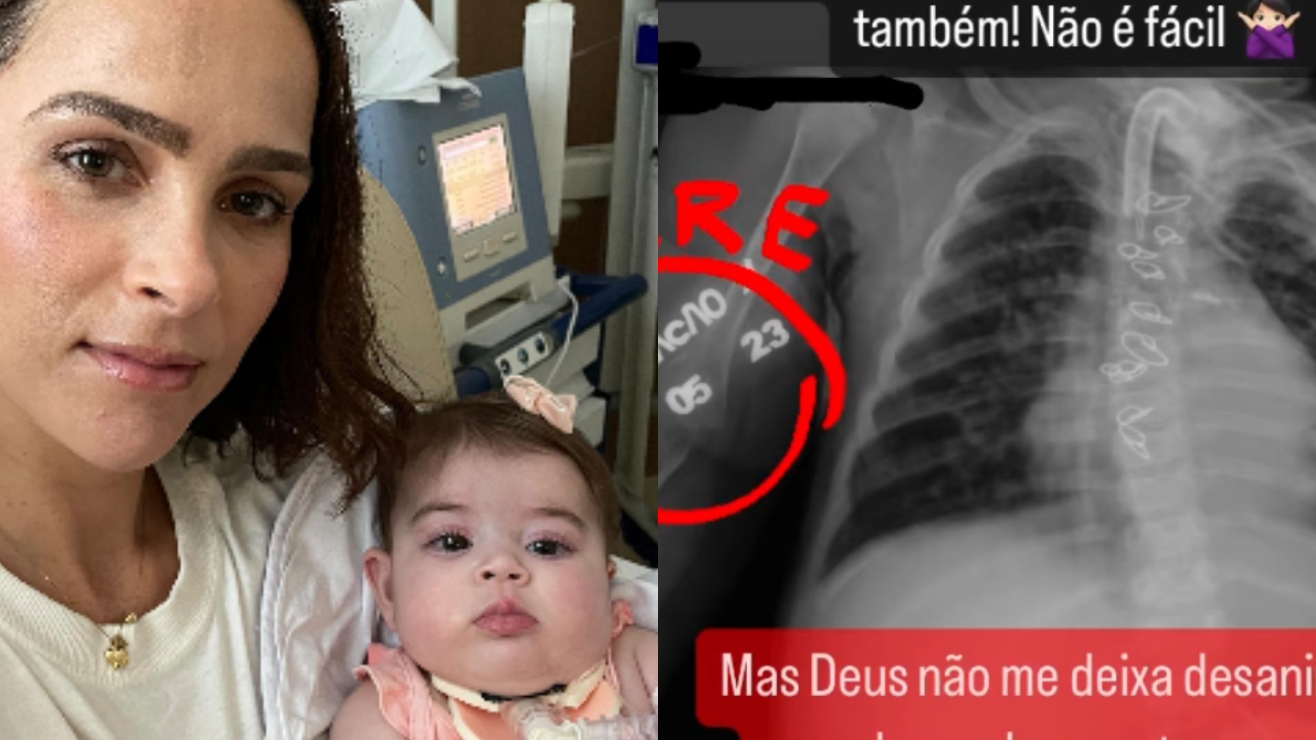Letícia Cazarré fala sobre estado de saúde da filha e pede orações: “Não é fácil”