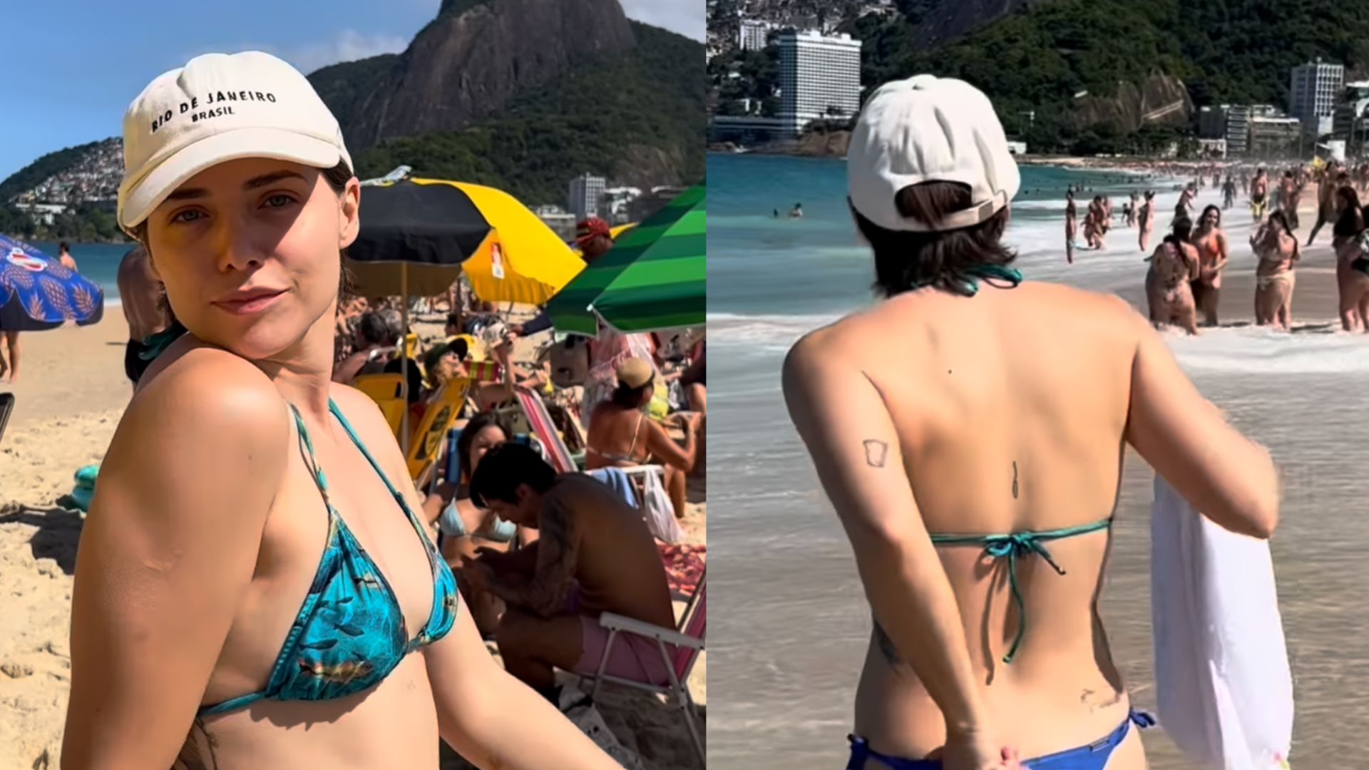 Letícia Colin exibe corpo real em dia de folga na praia: “Coisa linda!”