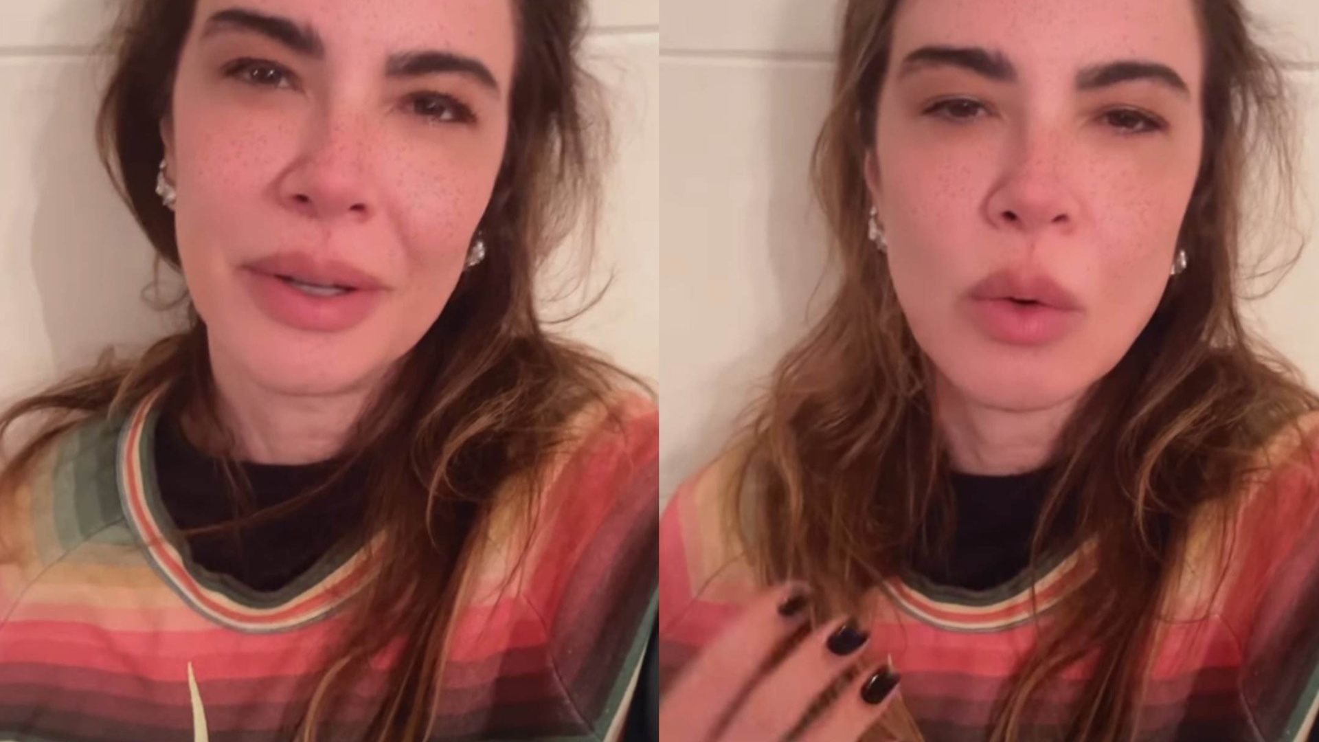 Luciana Gimenez chora muito ao se despedir de membro da família: ”Não aguenta mais”