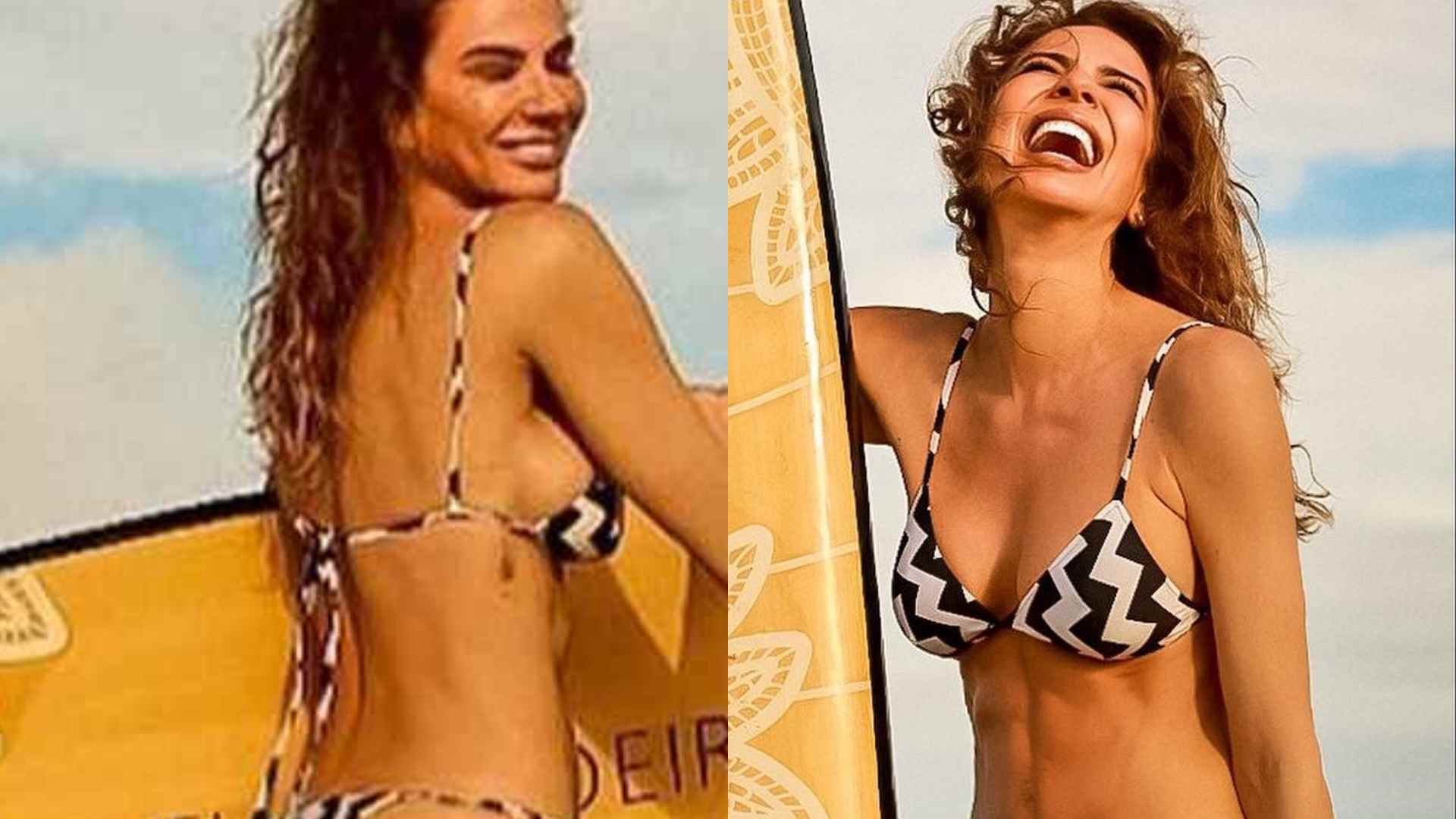 Luciana Gimenez ostenta bumbum perfeito em cliques de biquíni fio-dental: “Que corpão”