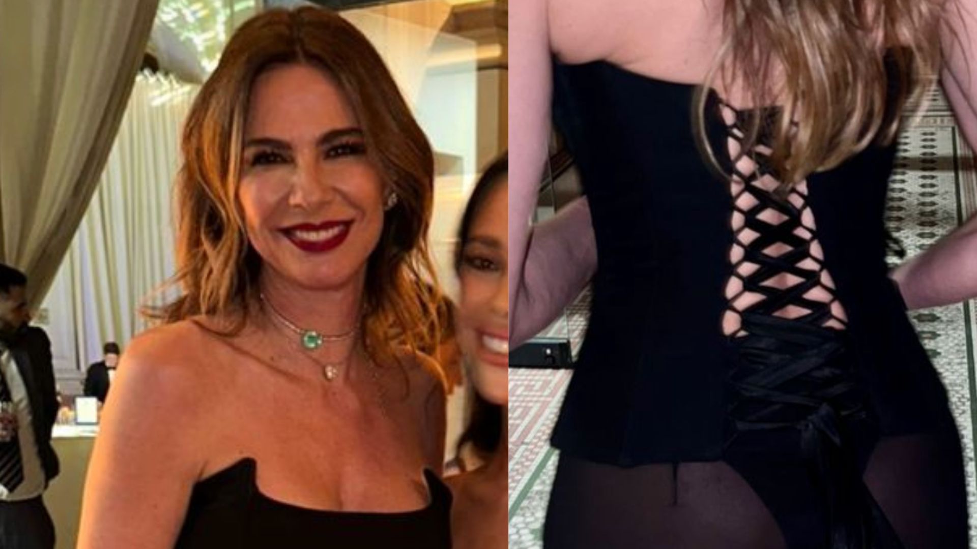 Luciana Gimenez escandaliza com transparência em cerimônia de casamento
