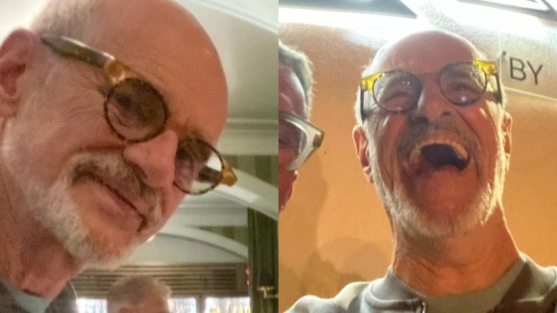 Marcos Caruso faz aparição rara ao lado do namorado em jantar romântico