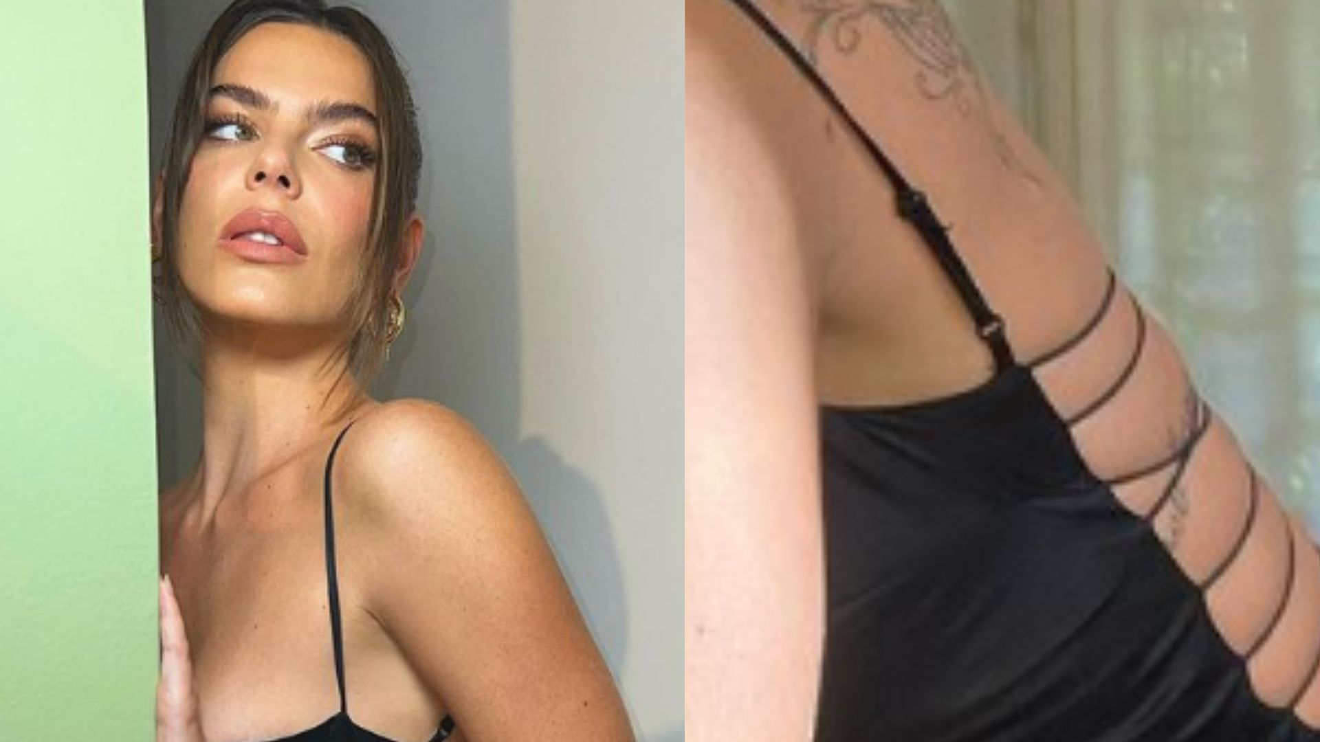 Sem sutiã, Mariana Goldfarb quase mostra demais ao eleger vestido recortado