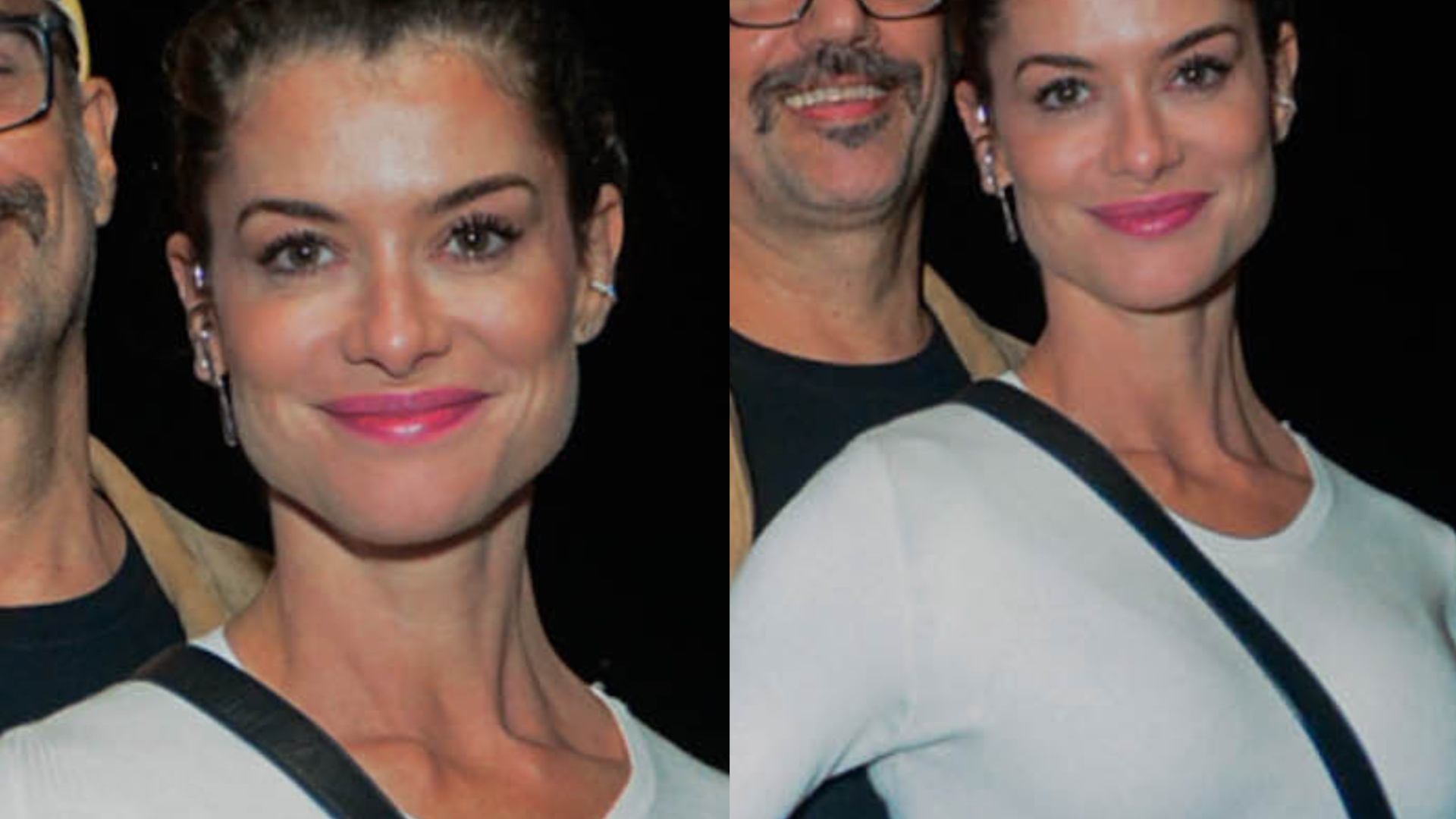 Cheia de estilo, Alinne Moraes faz rara aparição com o marido