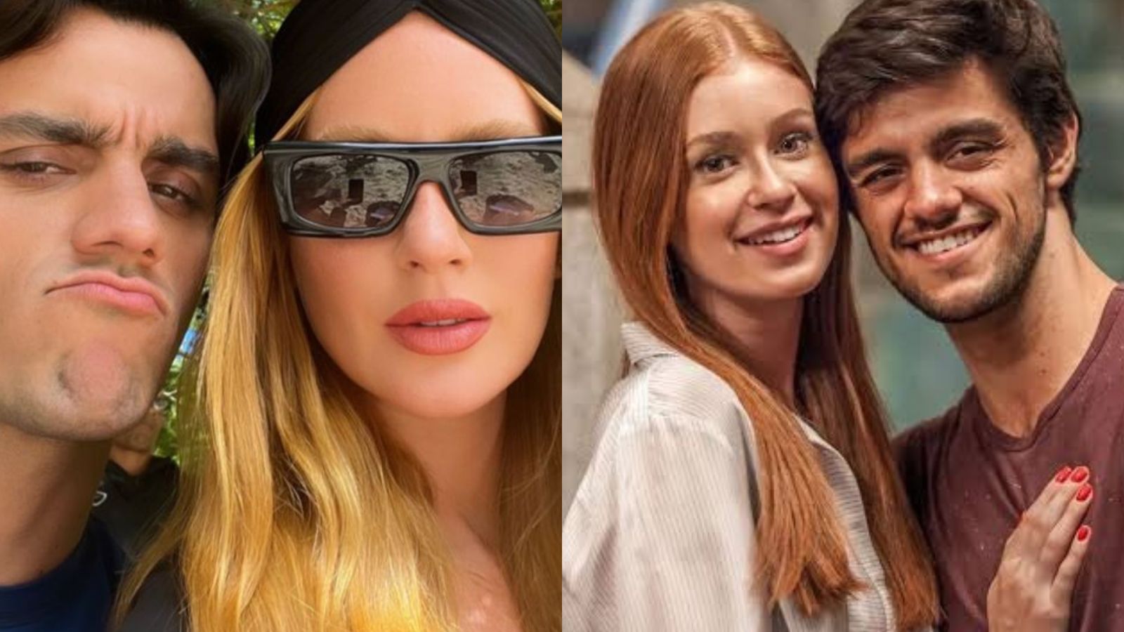 Marina Ruy Barbosa posa com Felipe Simas e avisa: “Estamos de volta”