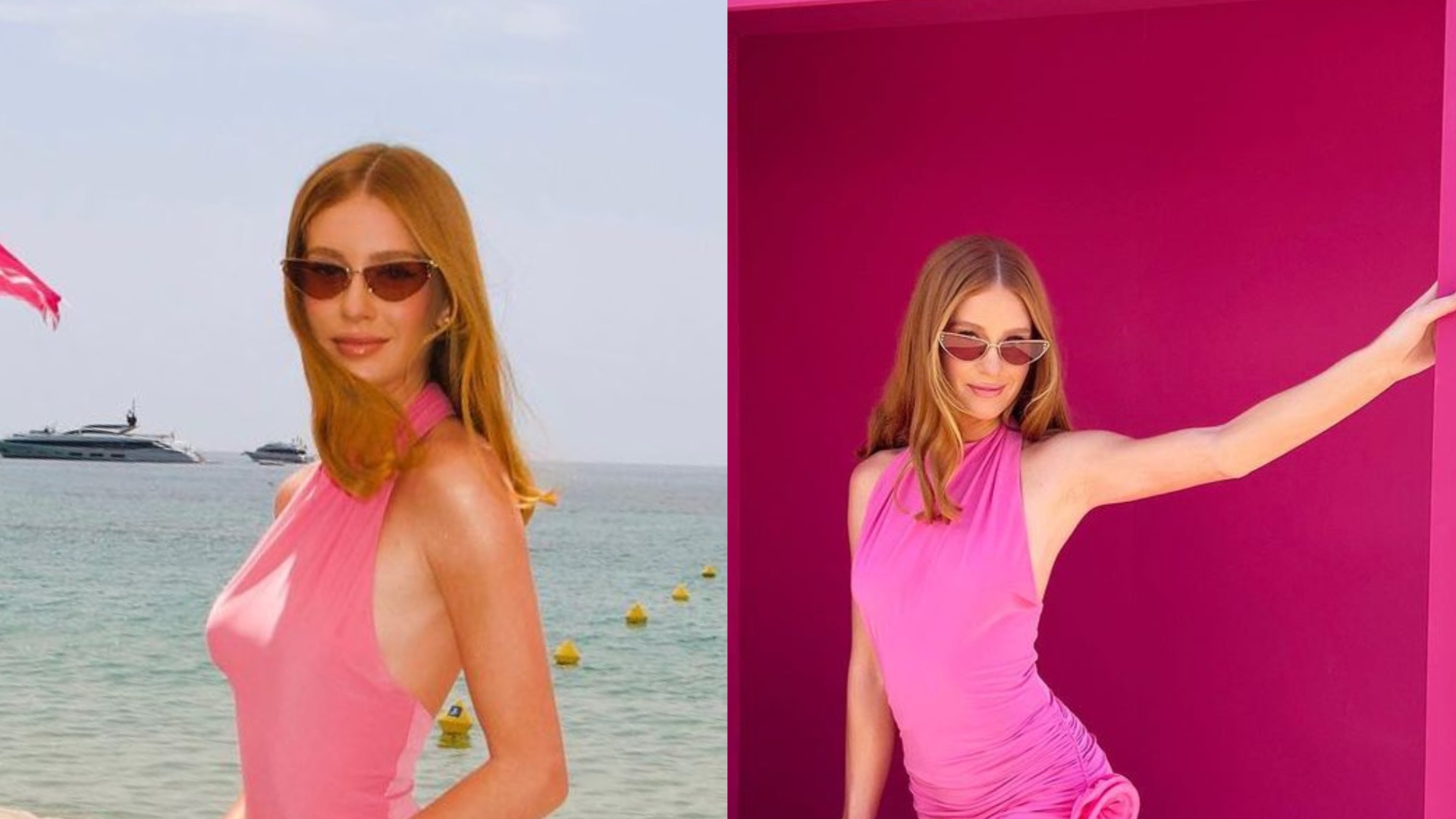 Na França, Marina Ruy Barbosa aposta em look fendado estilo Barbie: ”Perfeição existe”