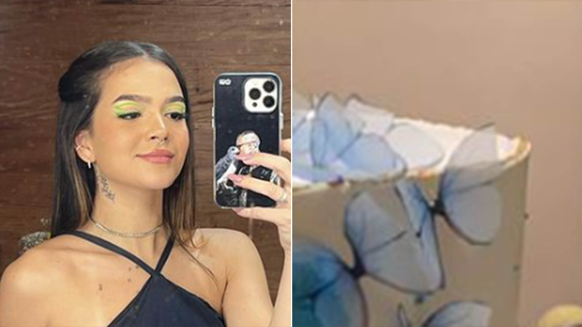Mel Maia mostra a foto do bolo do seu aniversário de 19 anos