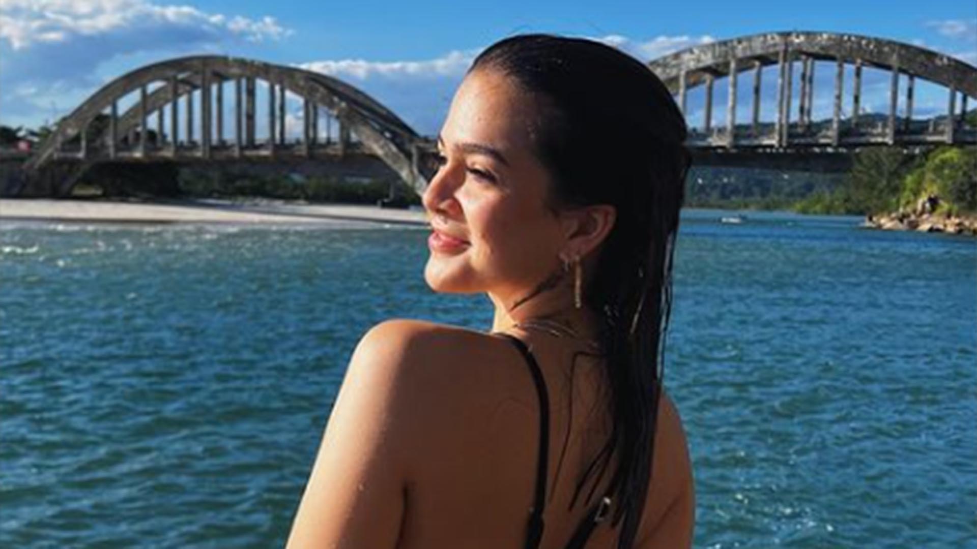 De biquíni, Mel Maia arrasa em novas fotos e o namorado diz: ‘Esculpida’