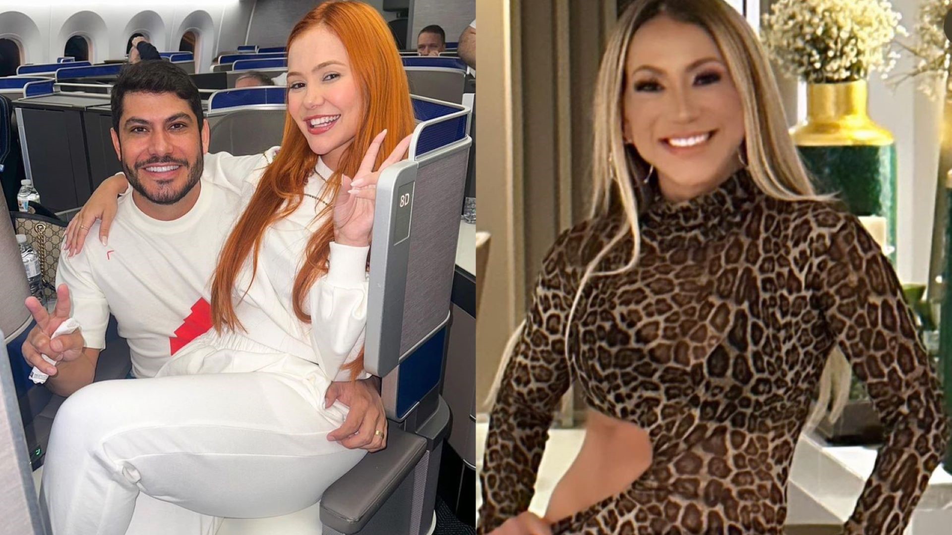 Ex de Hulk Paraíba presenteia Mirela Janis e Yugnir Ângelo com viagem de R$ 50 mil