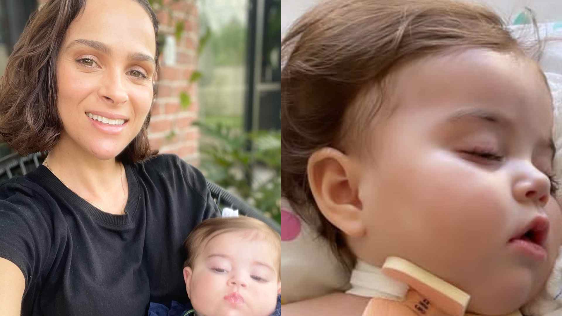 Mulher de Juliano Cazarré tranquiliza os fãs após nova cirurgia da filha: “Está indo muito bem”