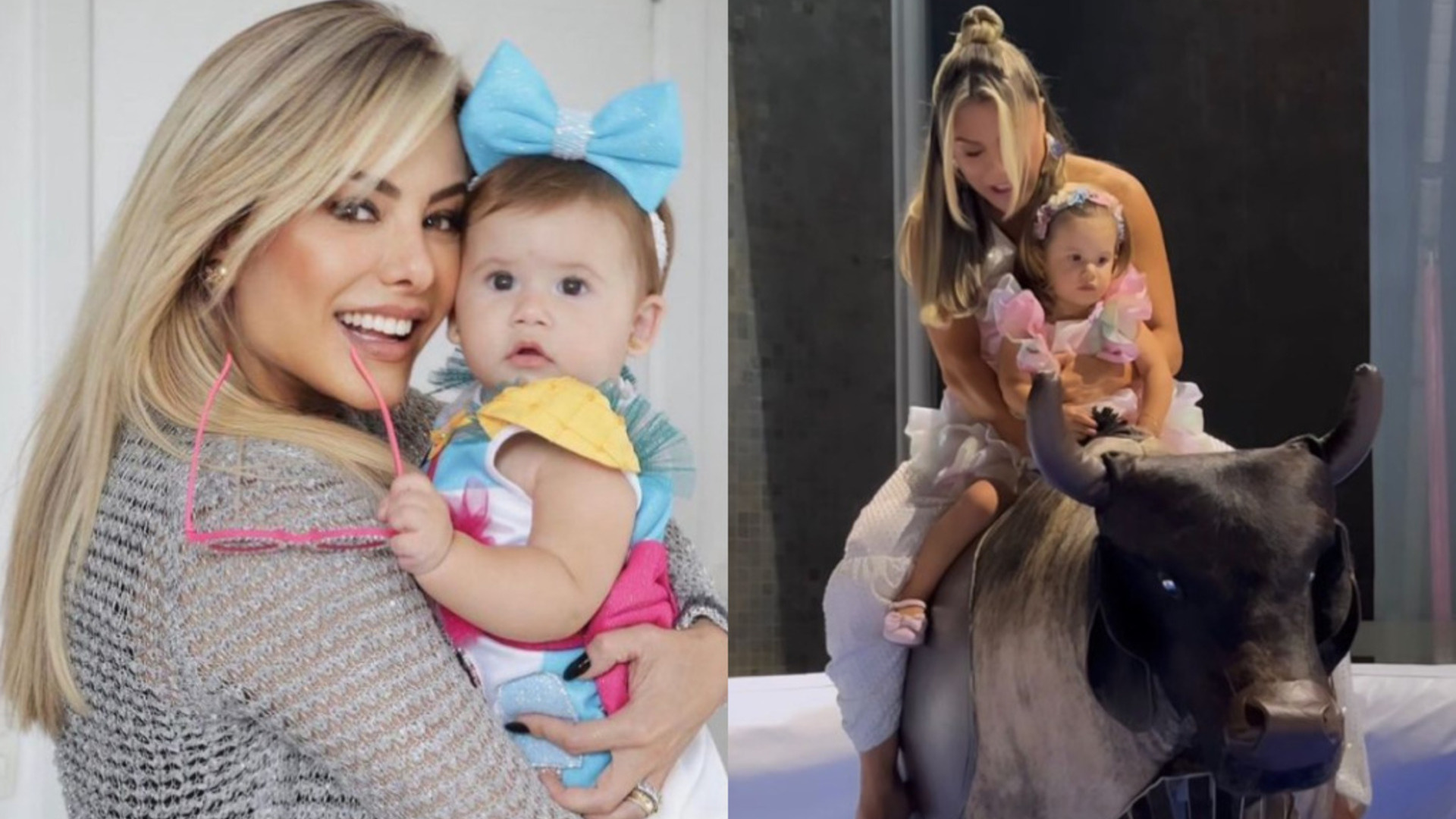 Poliana Rocha encanta seguidores ao compartilhar vídeo brincando com a neta Maria Alice
