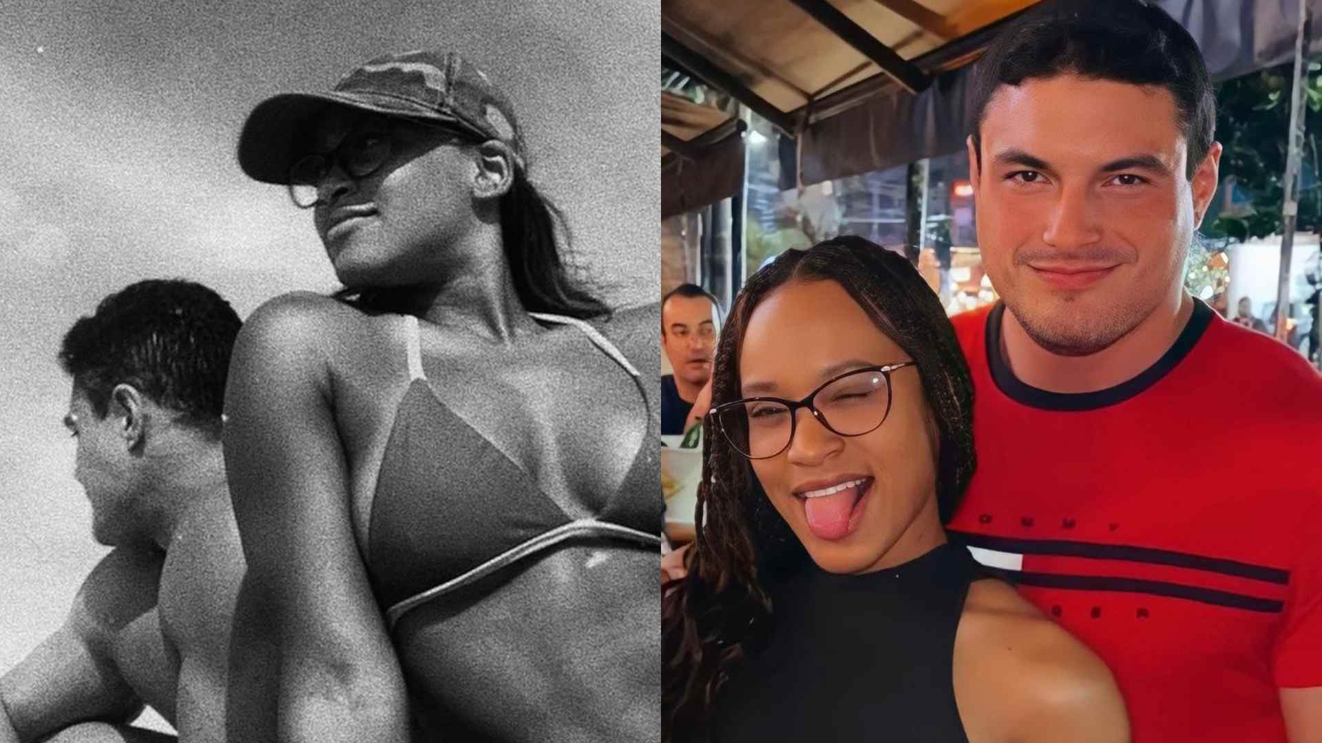 Com cliques inéditos, Rebeca Andrade se declara ao comemorar aniversário de namoro: “Te amo infinito”