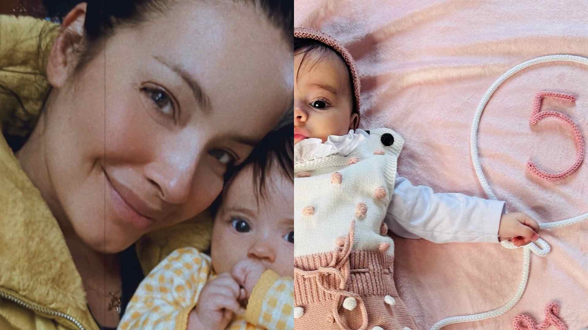 Renata Dominguez mostra a filha fazendo caras e bocas em seu mesversário: “Amor da minha vida”
