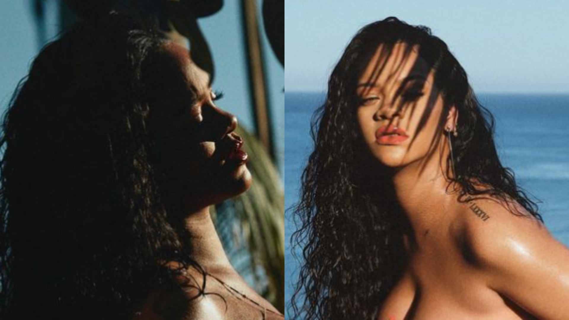Nua, Rihanna relembra ensaio de gravidez do primeiro filho com A$AP Rocky