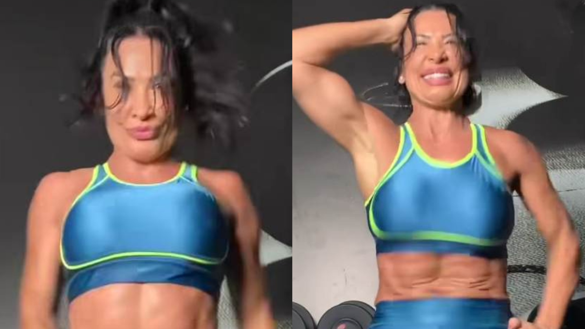 Na academia, Scheila Carvalho rebola corpaço sarado e choca: ”Maravilhosa”
