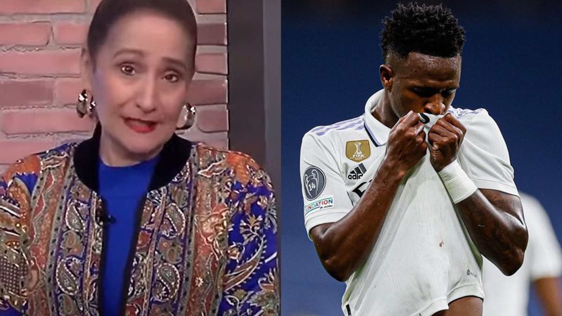 Sonia Abrão se revolta com caso de racismo contra Vini Jr.
