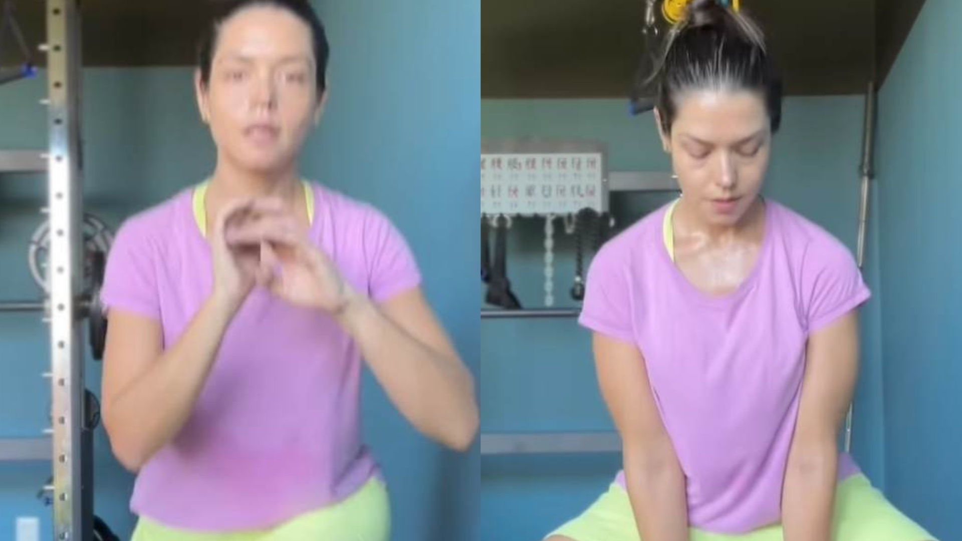 Thais Fersoza exibe boa forma ao treinar em sua mansão: ”Linda e natural”