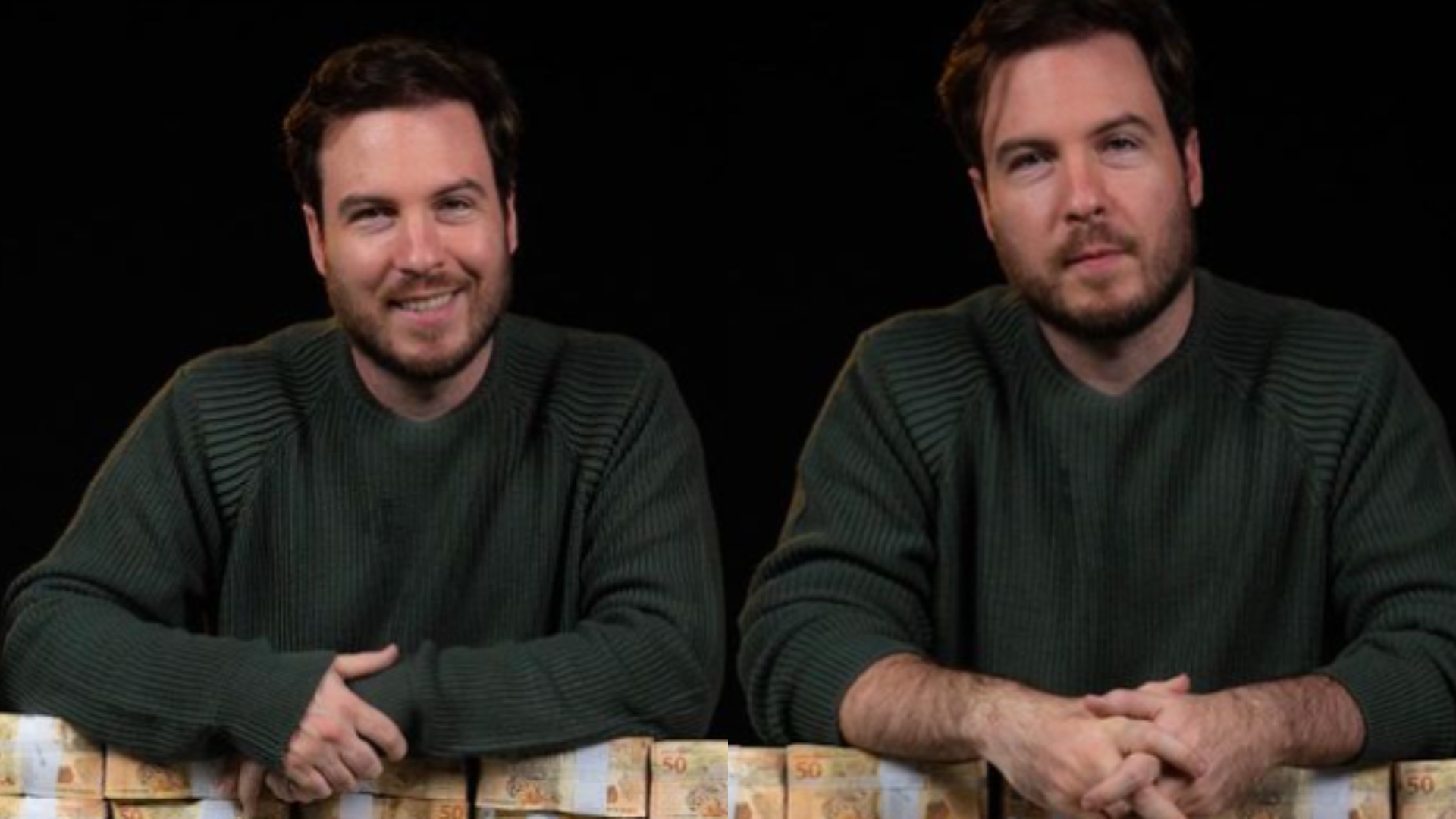 Thiago Nigro, o Primo Rico, posa com quantidade milionária de dinheiro