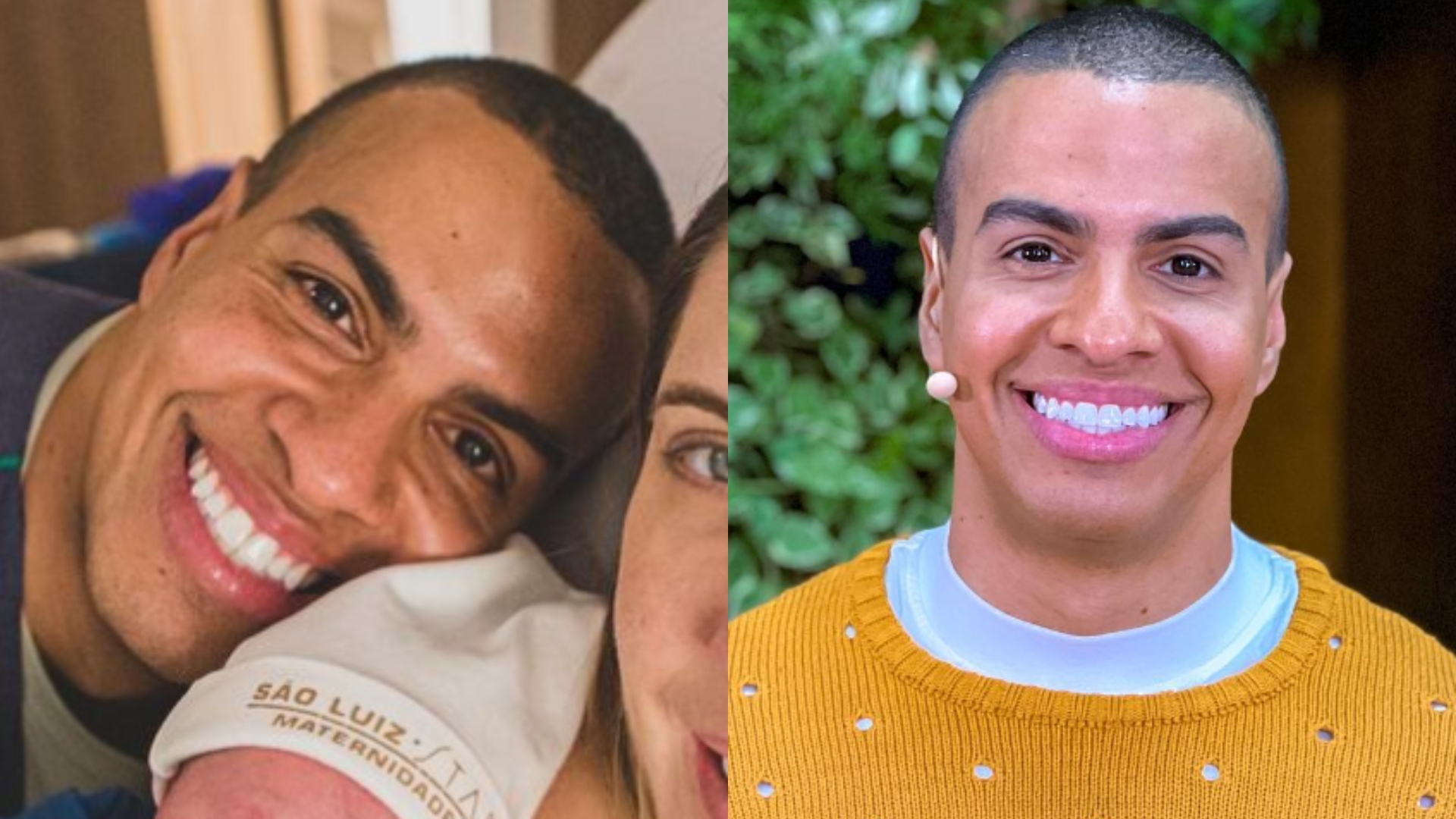 Thiago Oliveira mostra nova foto de filha recém-nascida: ‘Dominou’