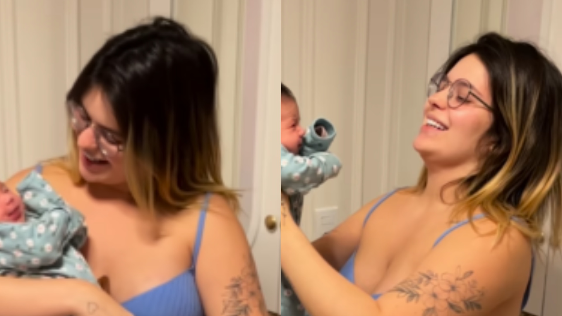 Viih Tube encanta ao compartilhar vídeo de Lua com apenas 15 dias: ”Perfeição”